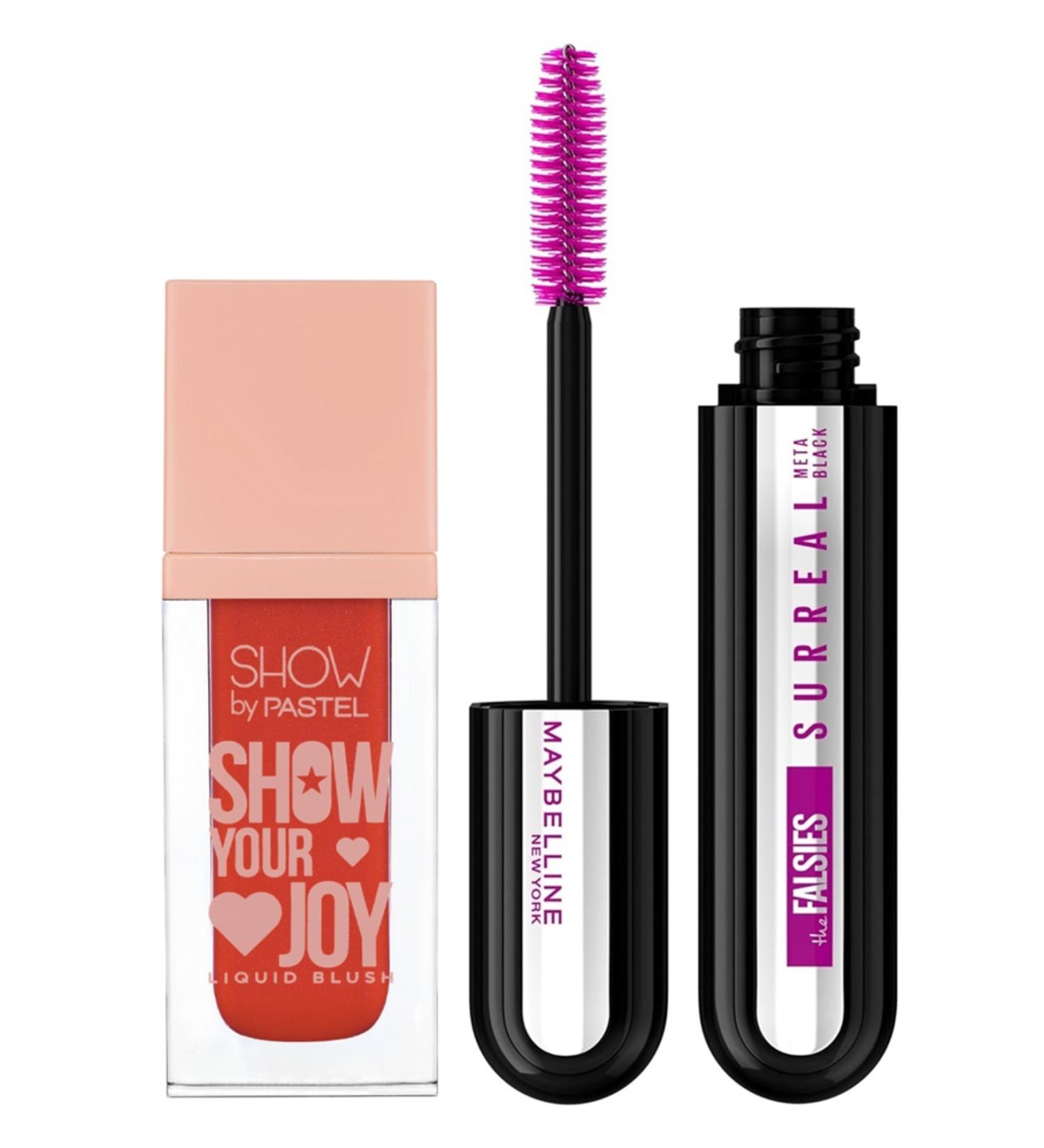 Show by Pastel Show Your Joy Liquid Blush - Liquid Blush 52 + Maybelline Falsies Surreal Meta Black Mascara - Buy Online on GoSupps.com