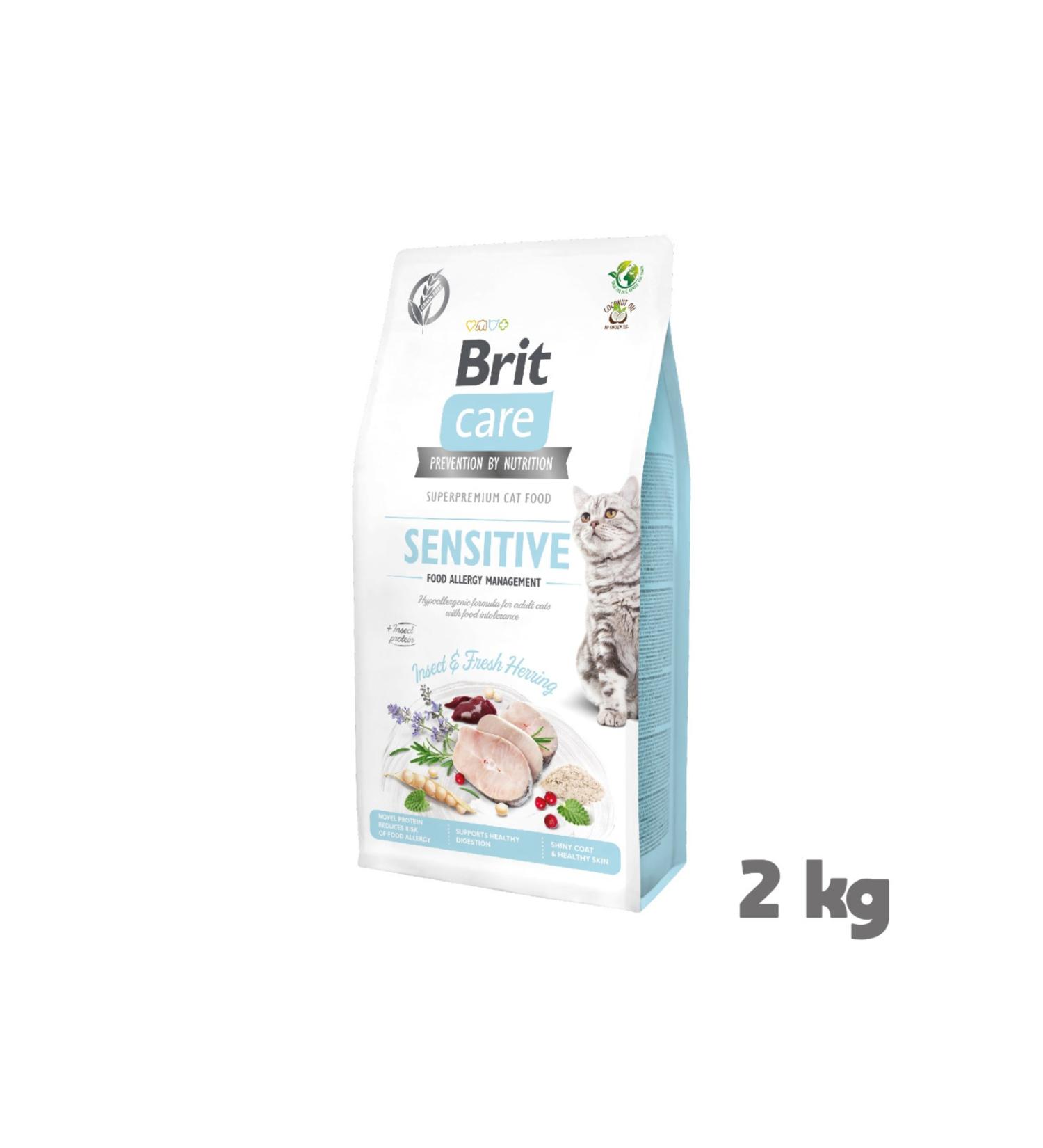 Brit Care Sensitive Insect Protein and Herring Adult Cat Food 2 kg