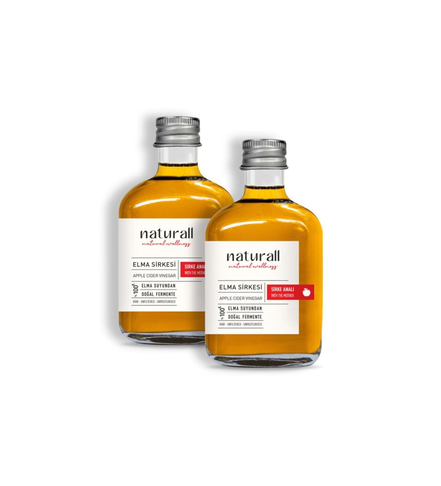 Naturall Apple Cider Vinegar Natural Fermented Apple Cider Vinegar (Vinegar Mother) 200ml (SET OF 2)