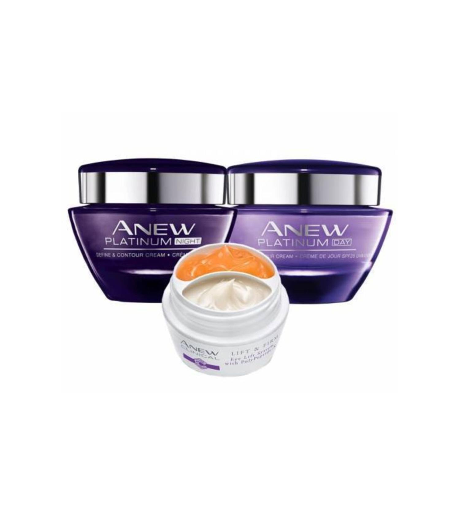 Avon Anew Platinum Day and Night Eye Contour Care Package for Over 55s