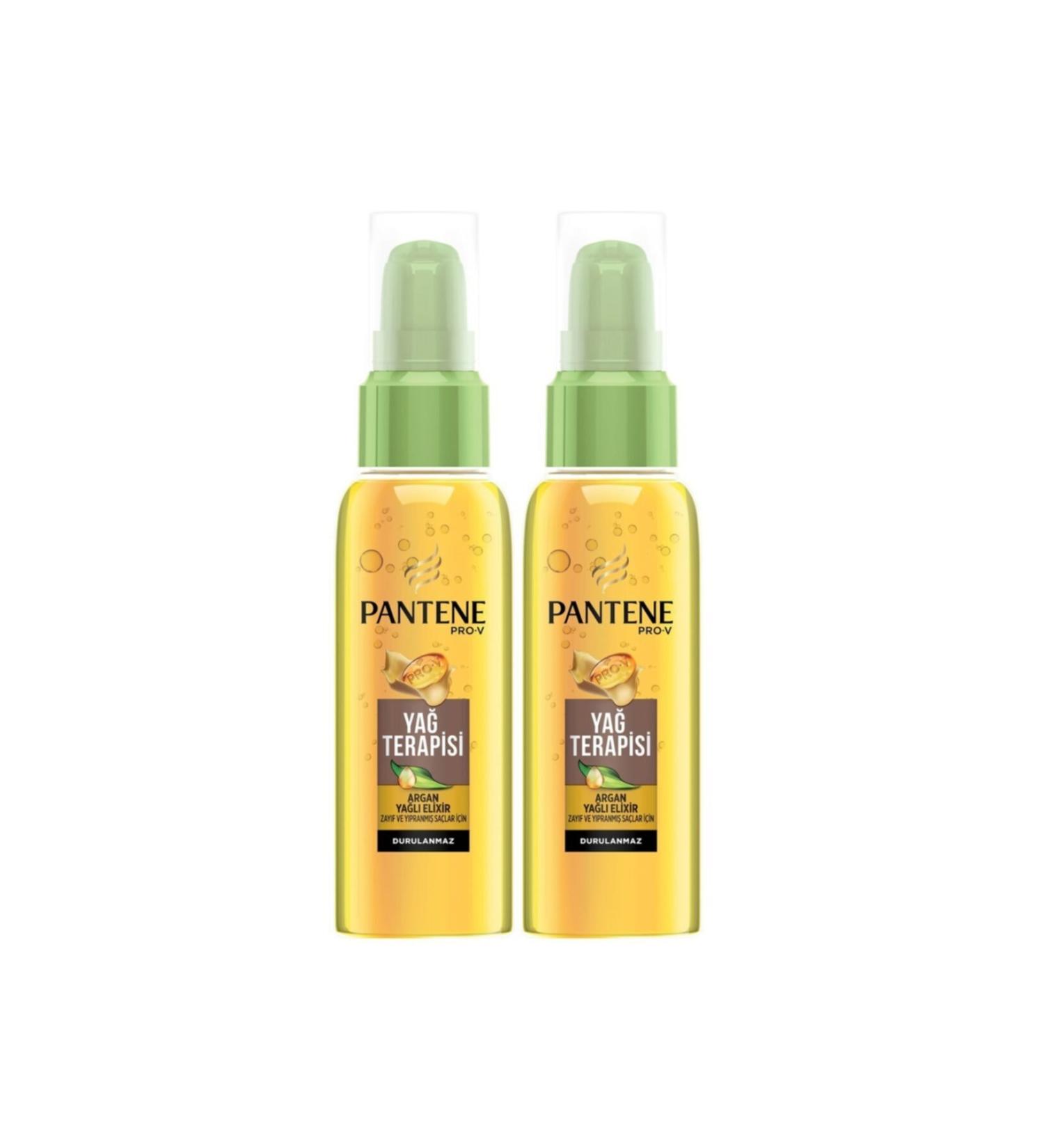 Pantene Natural Synthesis Hair Care Serum Argan Oil Elixir 100 ml X2 Pieces