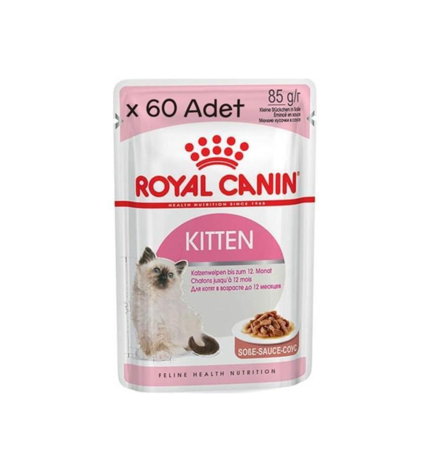 Royal Canin Kitten Gravy Kitten Canned Food 85 Gr X 60 Pieces