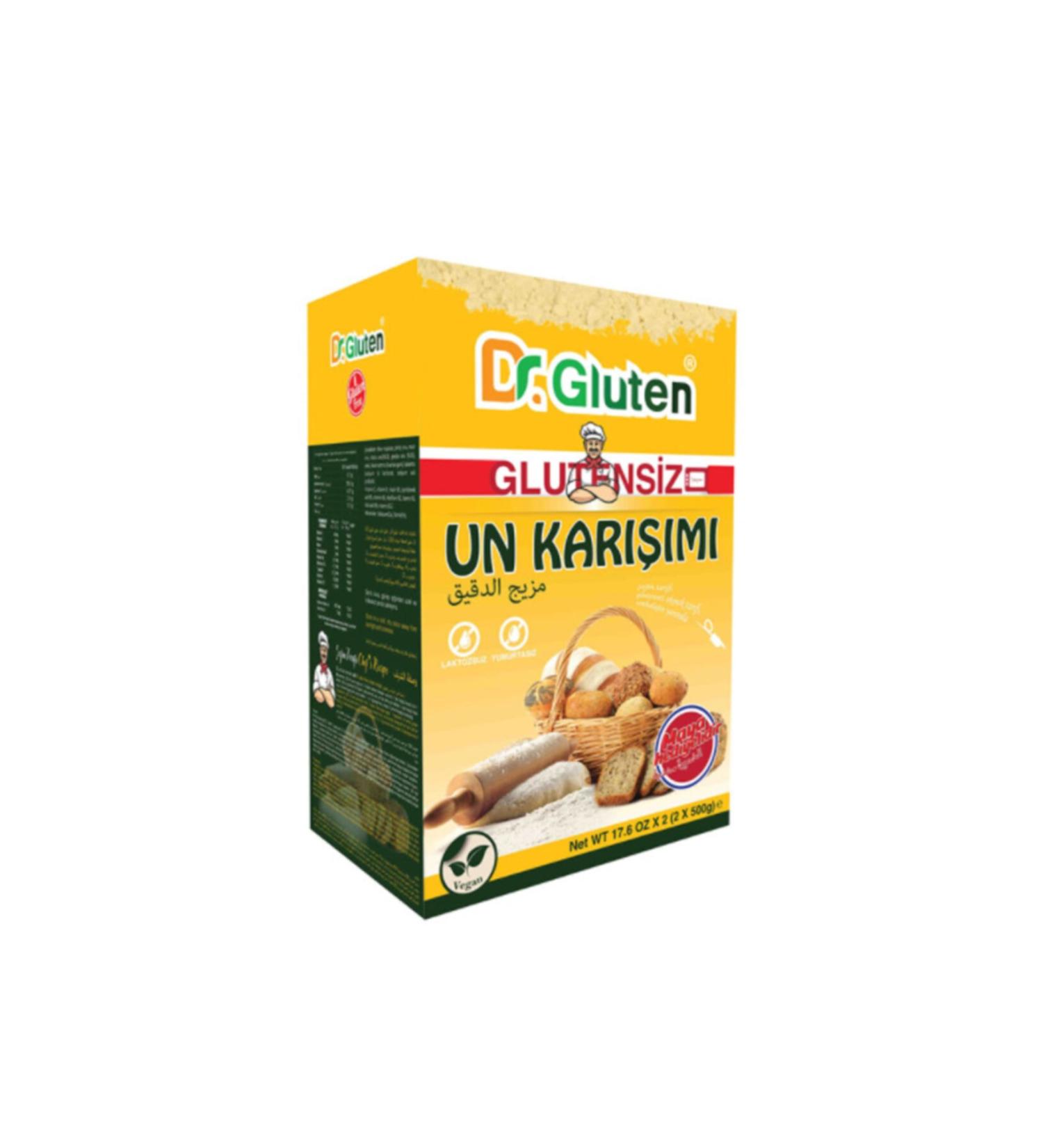 Dr.Gluten Dr. Gluten Gluten-Free Flour Mix 1000 G (LACTOSE-FREE-EGG-FREE). - Buy Online on GoSupps.com