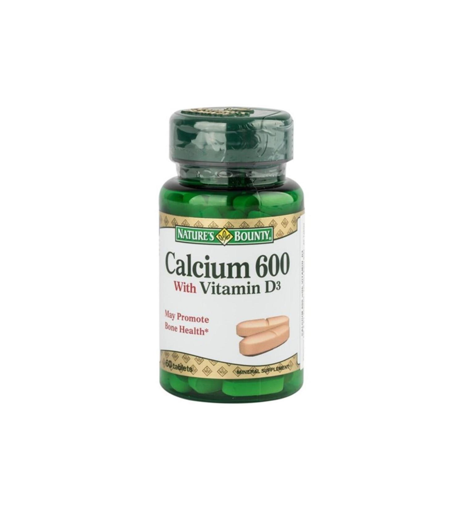 Natures Bounty Calcium Vitamin D3 600 With 60 Tablets