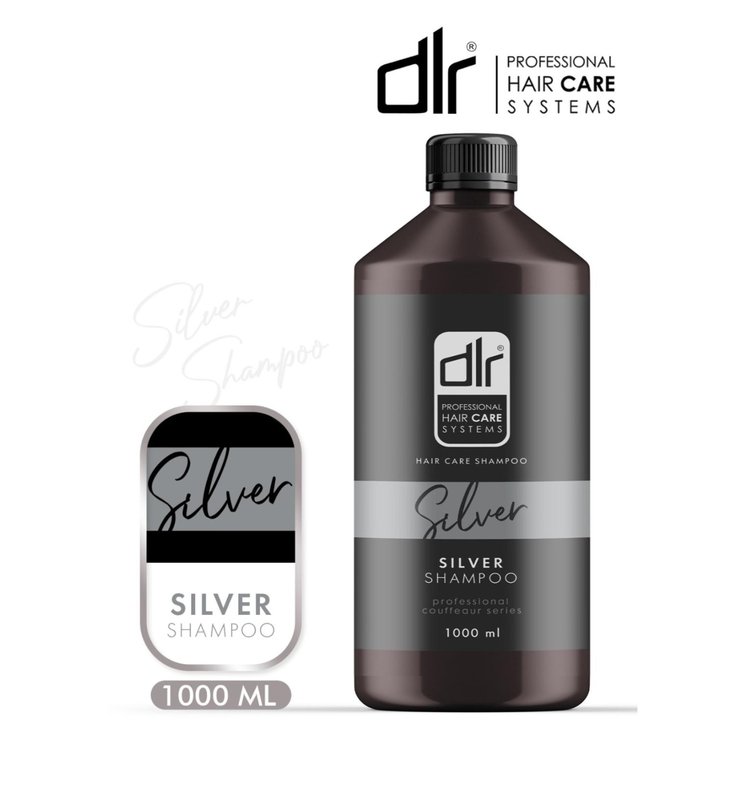 DLR Silver Shampoo 1000 ml - Professional Hairdresser Quality Color and Shine! - Buy Online on GoSupps.com
