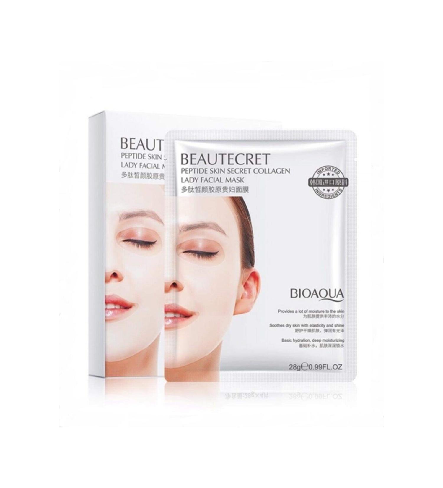 BIOAQUA Cleopatra Peptide and Collagen Care Masks Set of 4 28 gr X 4 Pieces - Buy Online on GoSupps.com