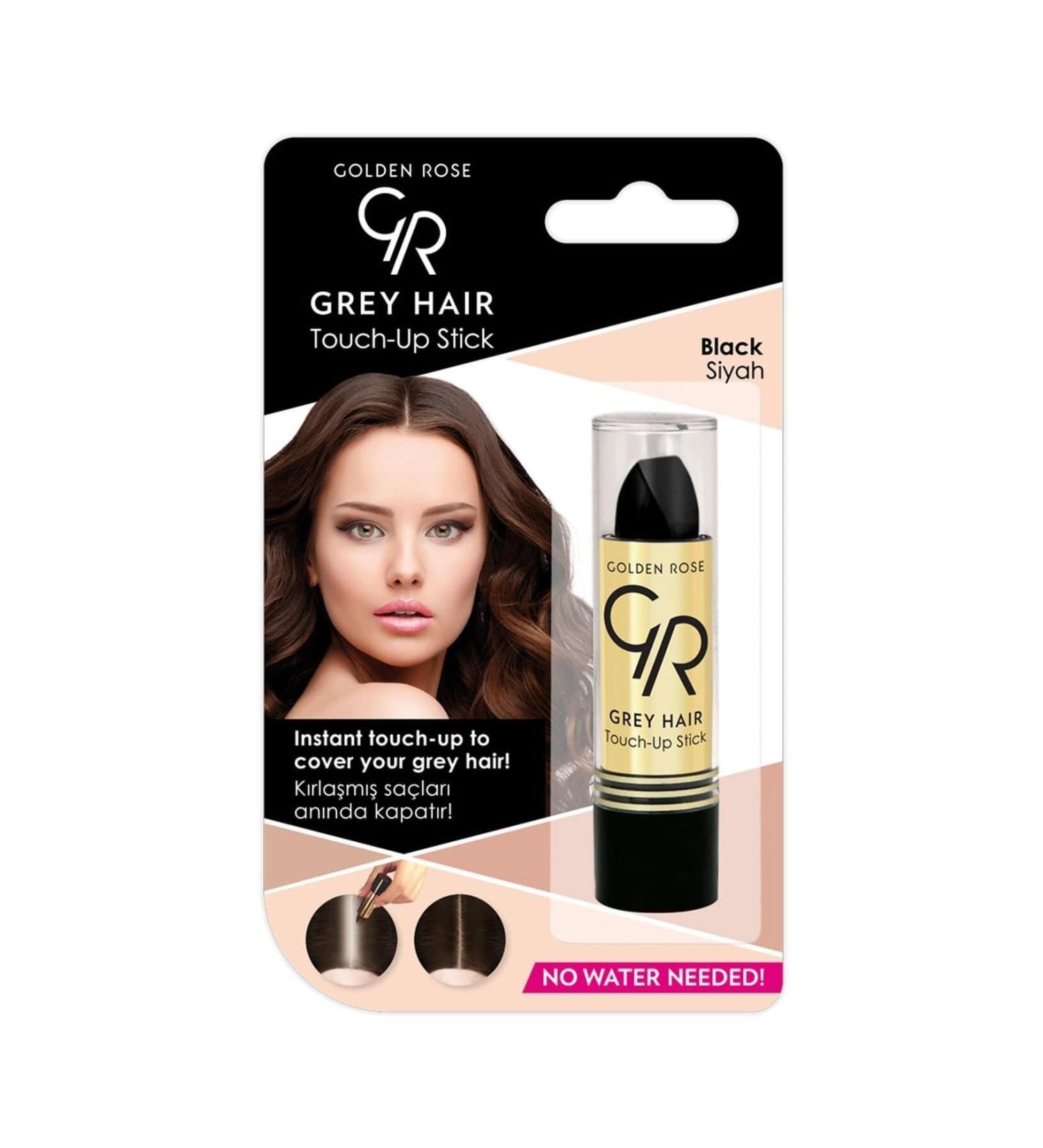 Golden Rose Gray Hair Touch-Up Stick No:01 Black- Covers White Hair BLACK
