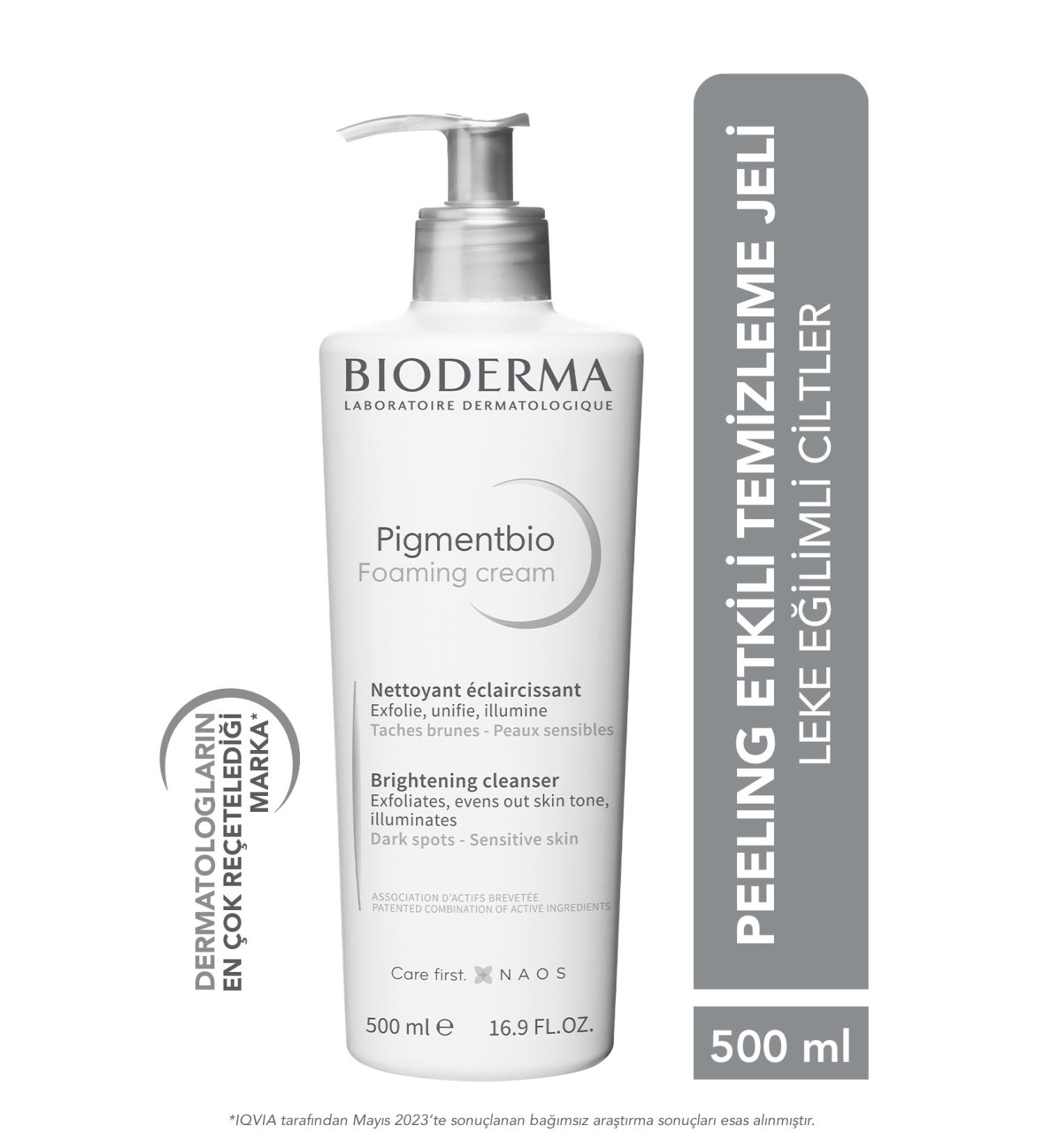Bioderma Pigmentbio Foaming Cream Brightening Peeling Effective Washing Gel Face and Body 500 ml 3701129 - Buy Online on GoSupps.com
