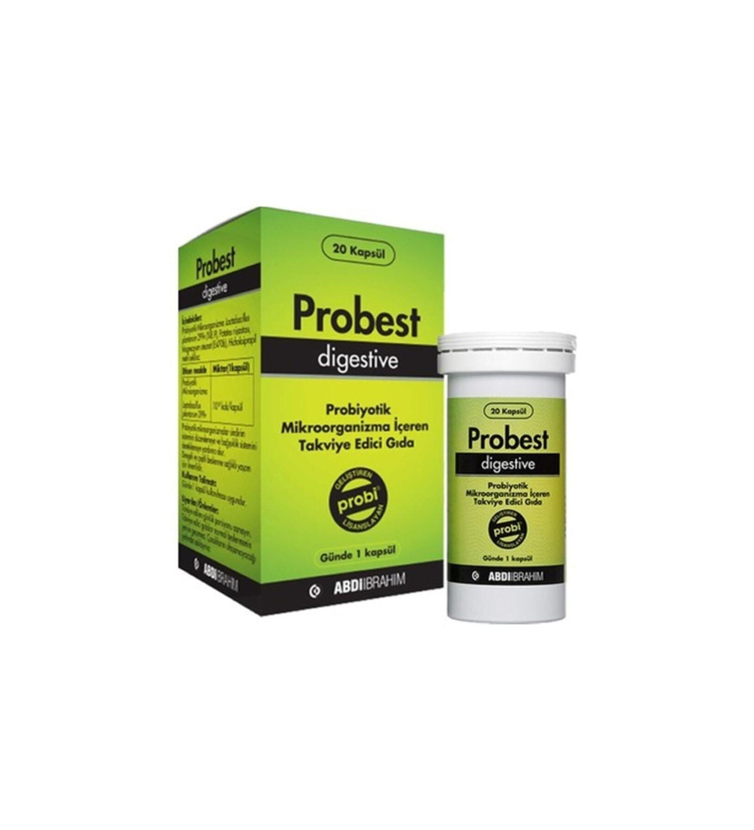 Probest Digestive Probiotic 20 Capsules 8699514150800