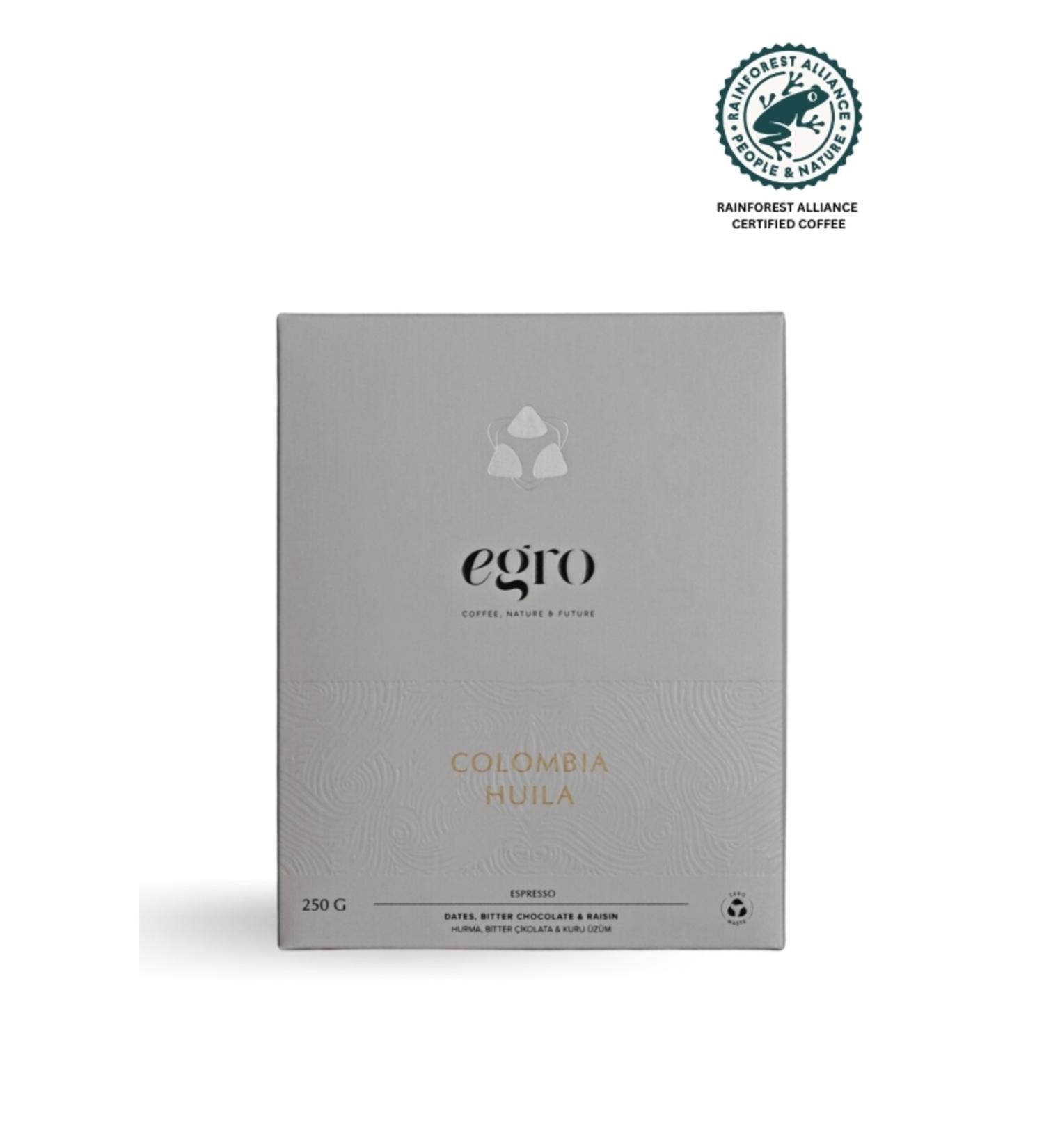 EGRO Colombia Huila - 250 G Filter Coffee and Coffee Beans