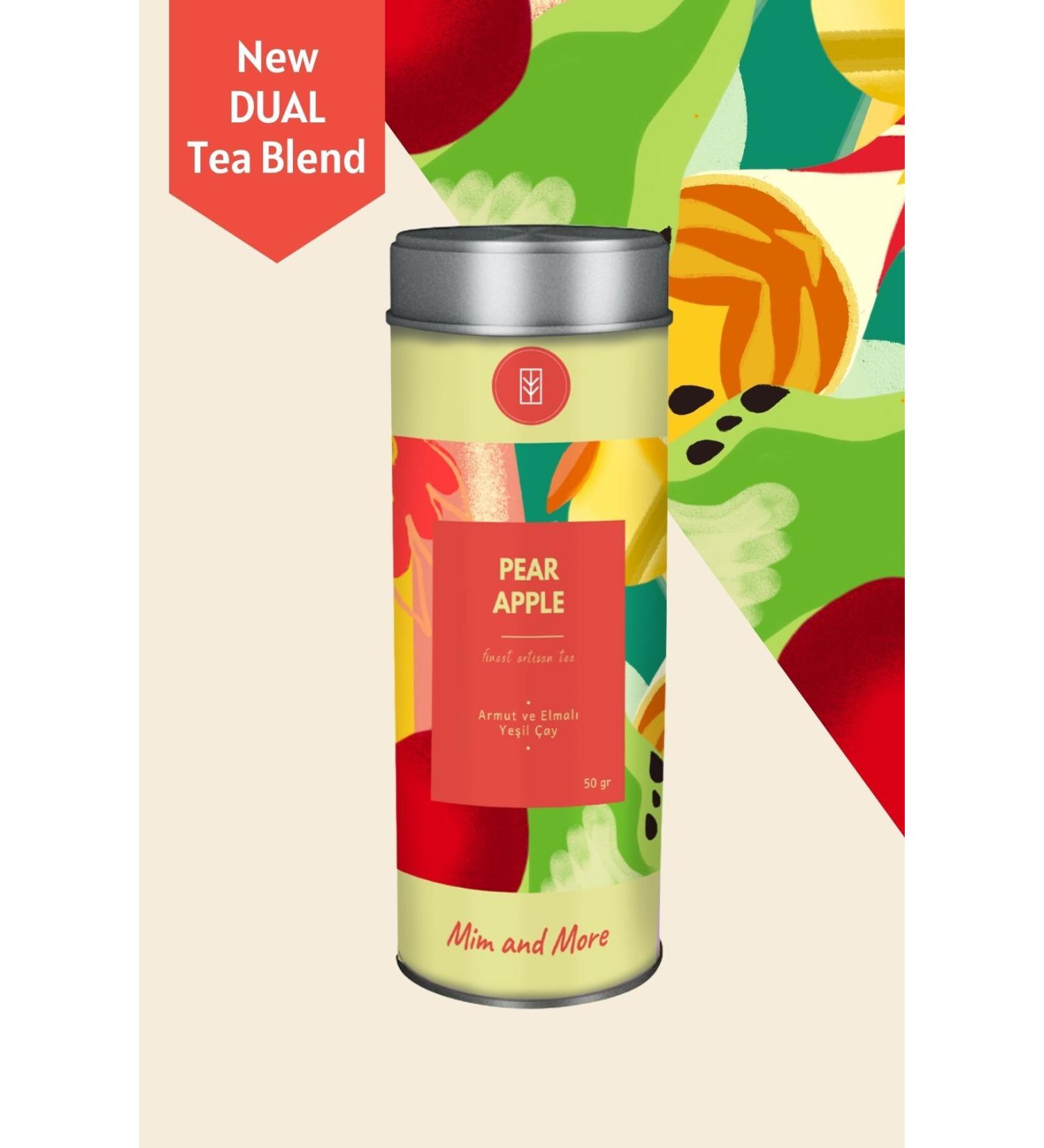 Mim and More Pear Apple Tea - Pear and Apple Green Tea 50 gr - Buy Online on GoSupps.com