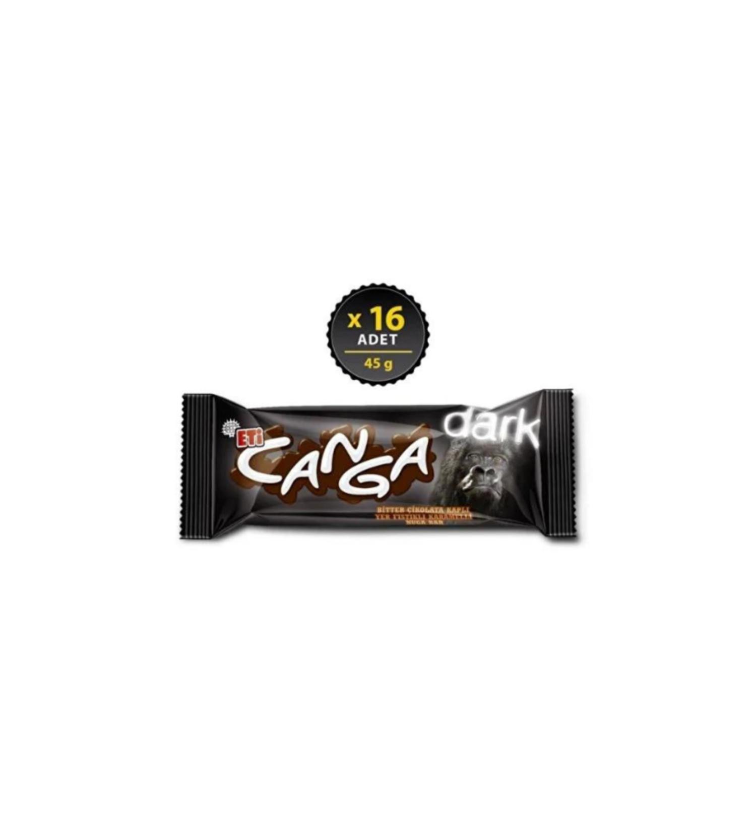 Eti Canga Dark 45 g x 16 Pieces - Buy Online on GoSupps.com