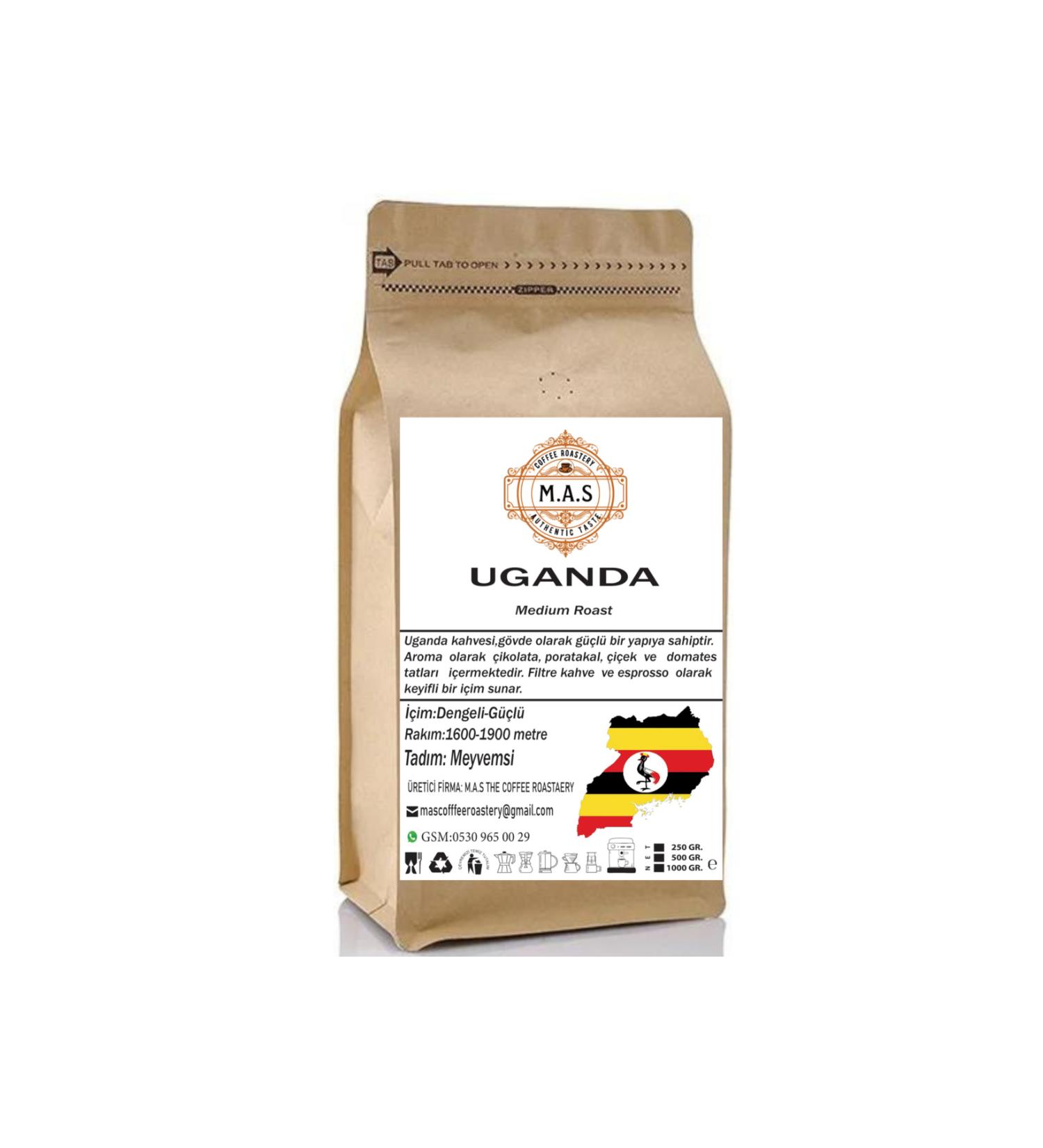 MAS THE COFFEE ROASTERY Uganda Regional (GROUND OR BEANS) Filter Coffee 1 Kg.