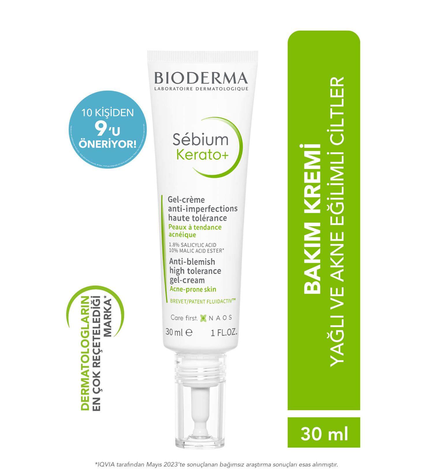 Bioderma CARE CREAM FOR ACNE-PRONE SKIN CONTAINING AHA BHA SALICYLIC ACID 30 ML PSSN569 - Buy Online on GoSupps.com