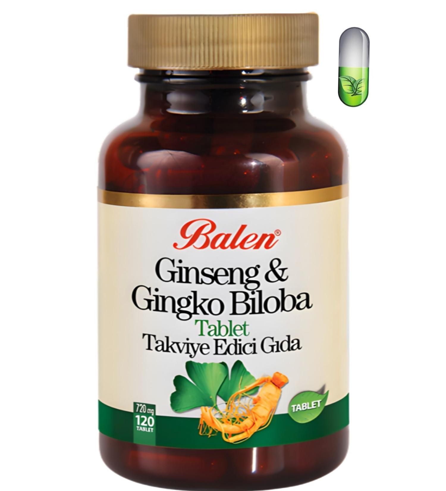 Balen Ginseng & Ginkgo Biloba Tablet 600 Mg*60