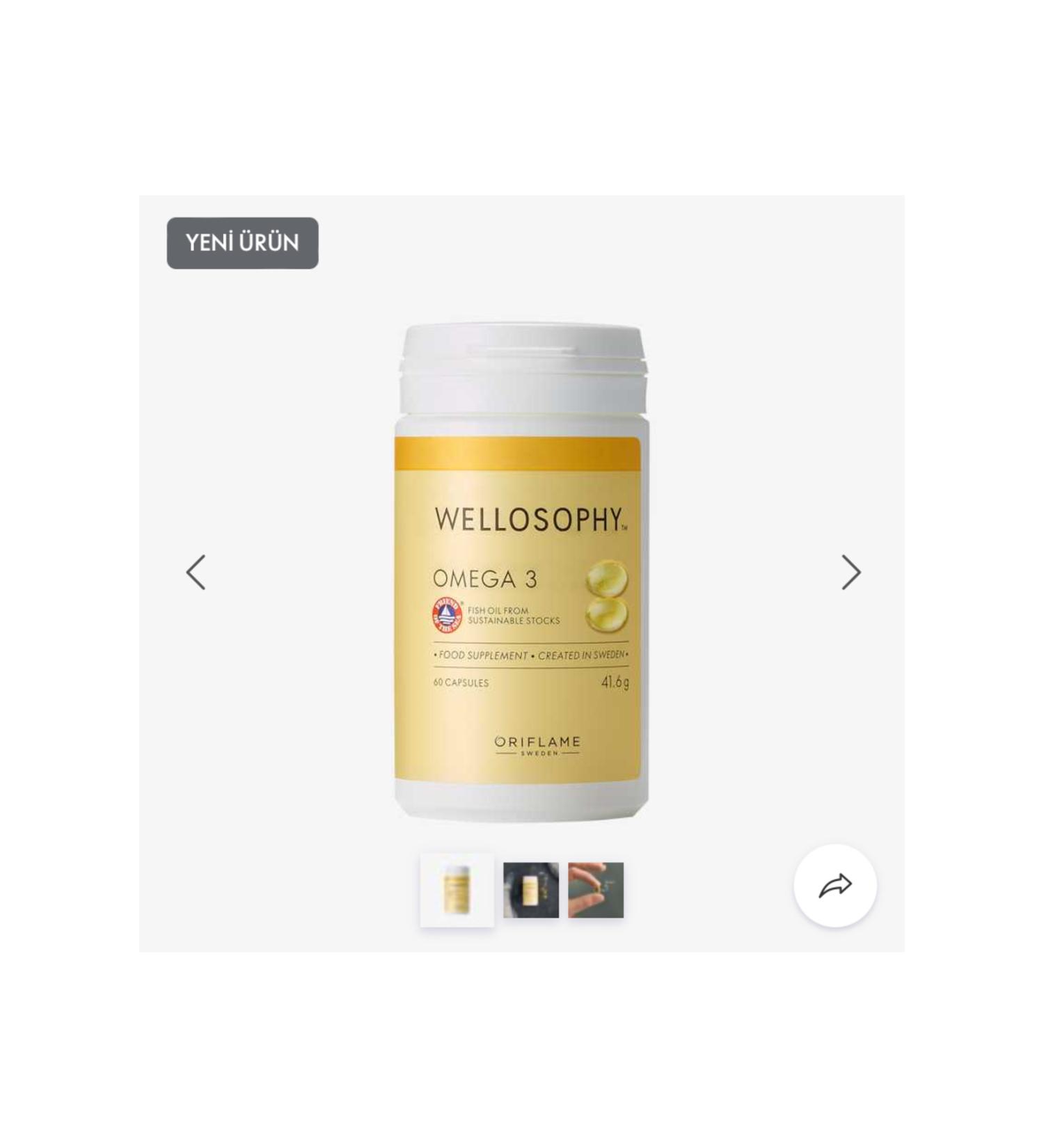 Oriflame Omega 3 Food Supplement - Buy Online on GoSupps.com