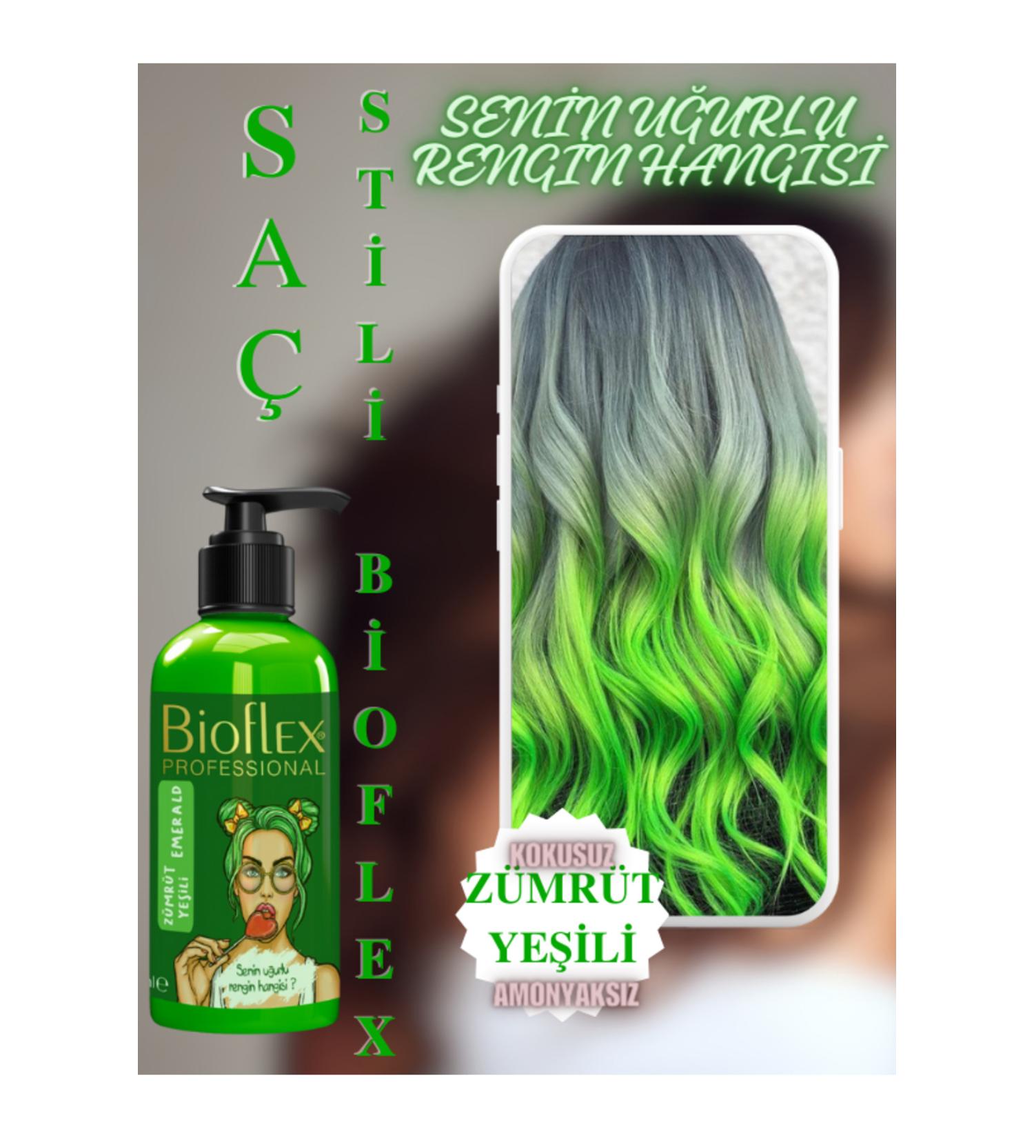 Bioflex Natural Hair Color Ammonia-Free Emerald Green Hair Dye