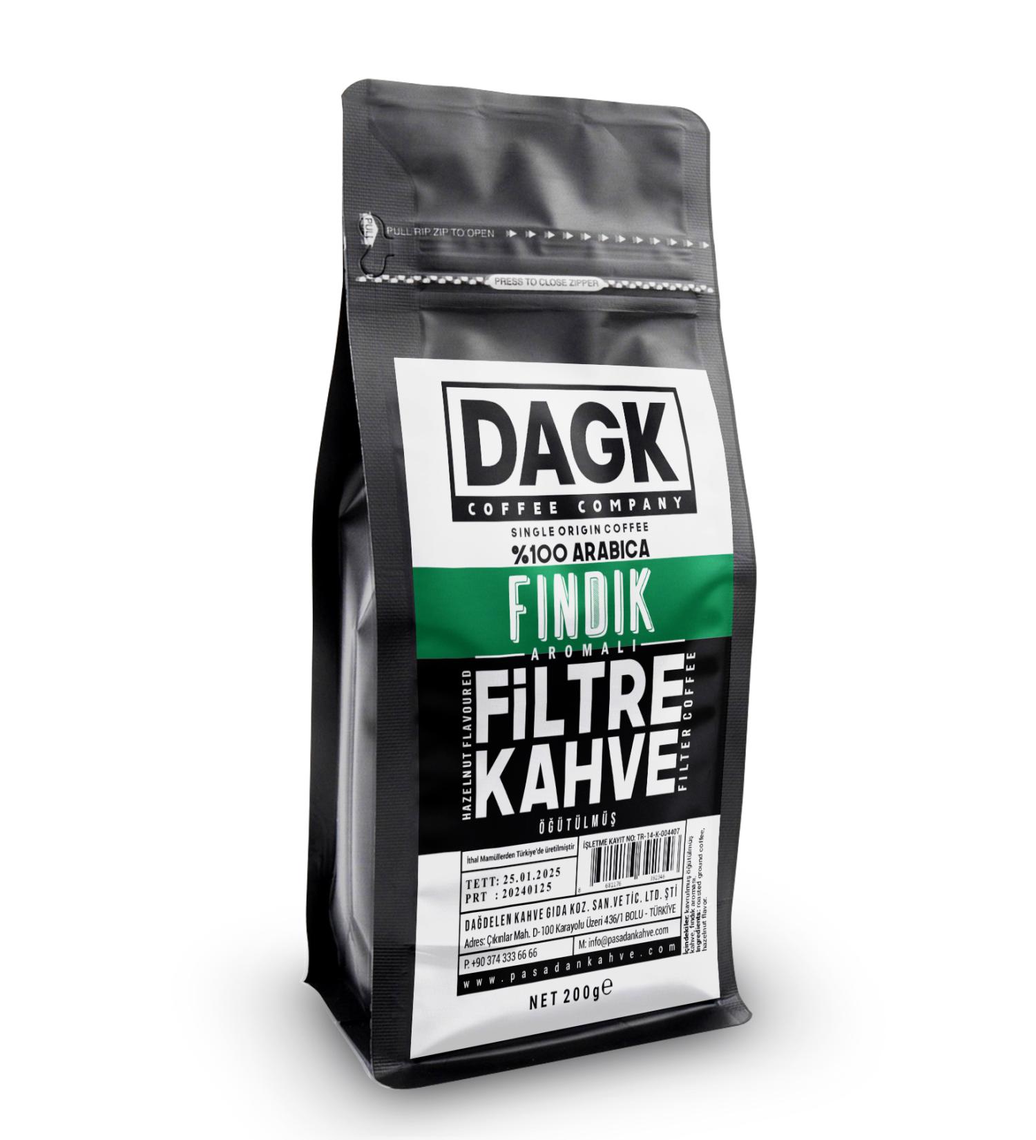 Dagk Hazelnut Filter Coffee Ground 200g (flavored) - Buy Online on GoSupps.com