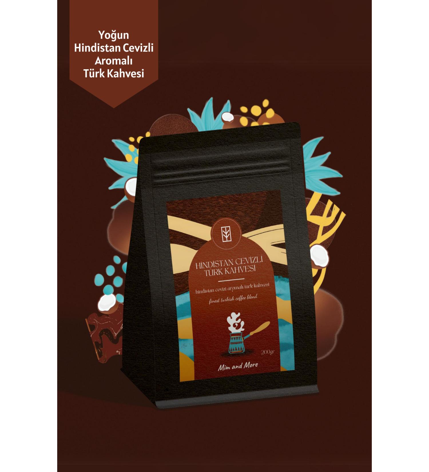 Mim and More Coconut Turkish Coffee Coconut Flavored Turkish Coffee 200 Gr - Buy Online on GoSupps.com