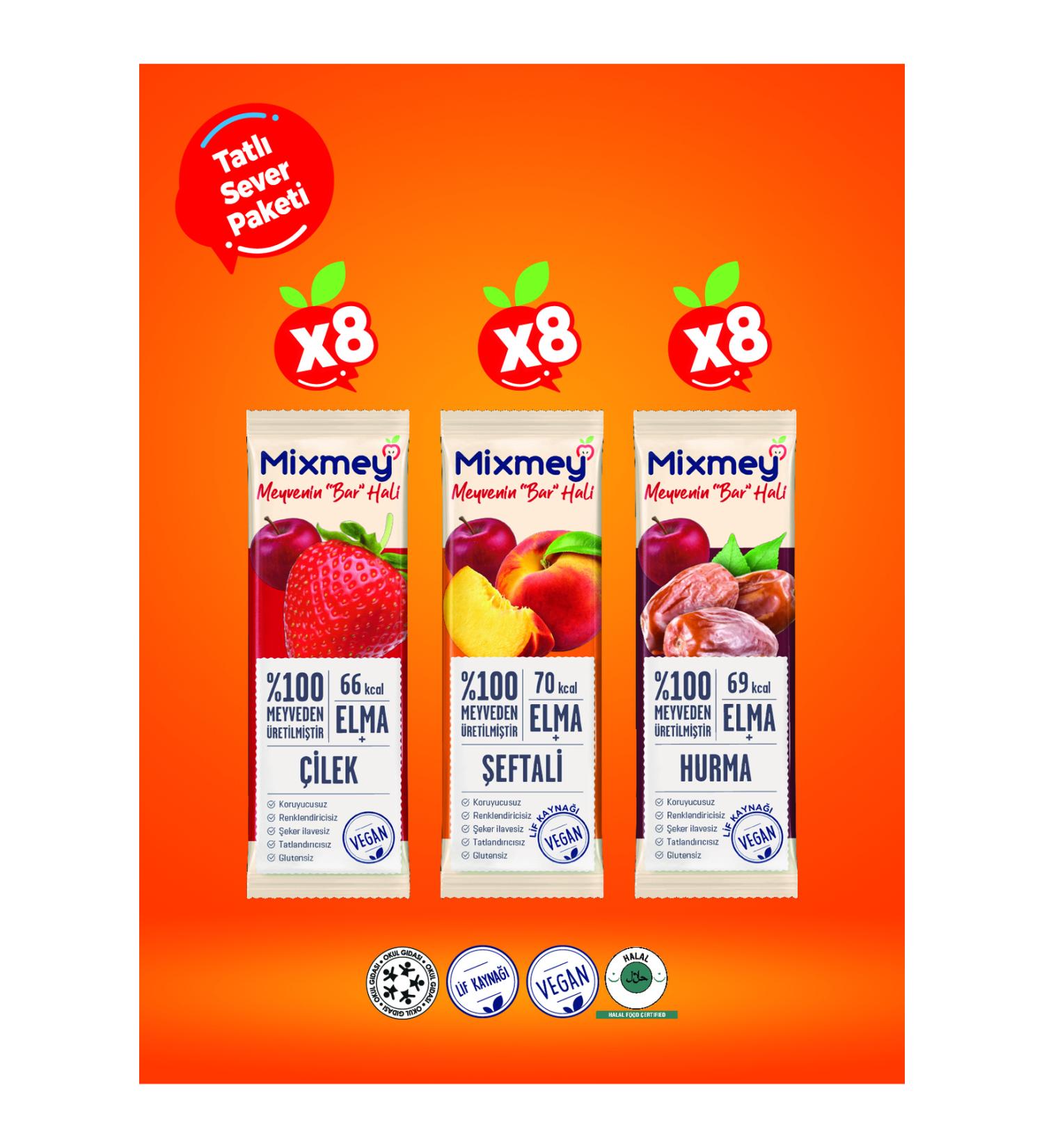 Mixmey Sweet Lover Fruit Bar | Natural Solution Against Sweet Cravings - 20gr X 24 Pieces - Buy Online on GoSupps.com