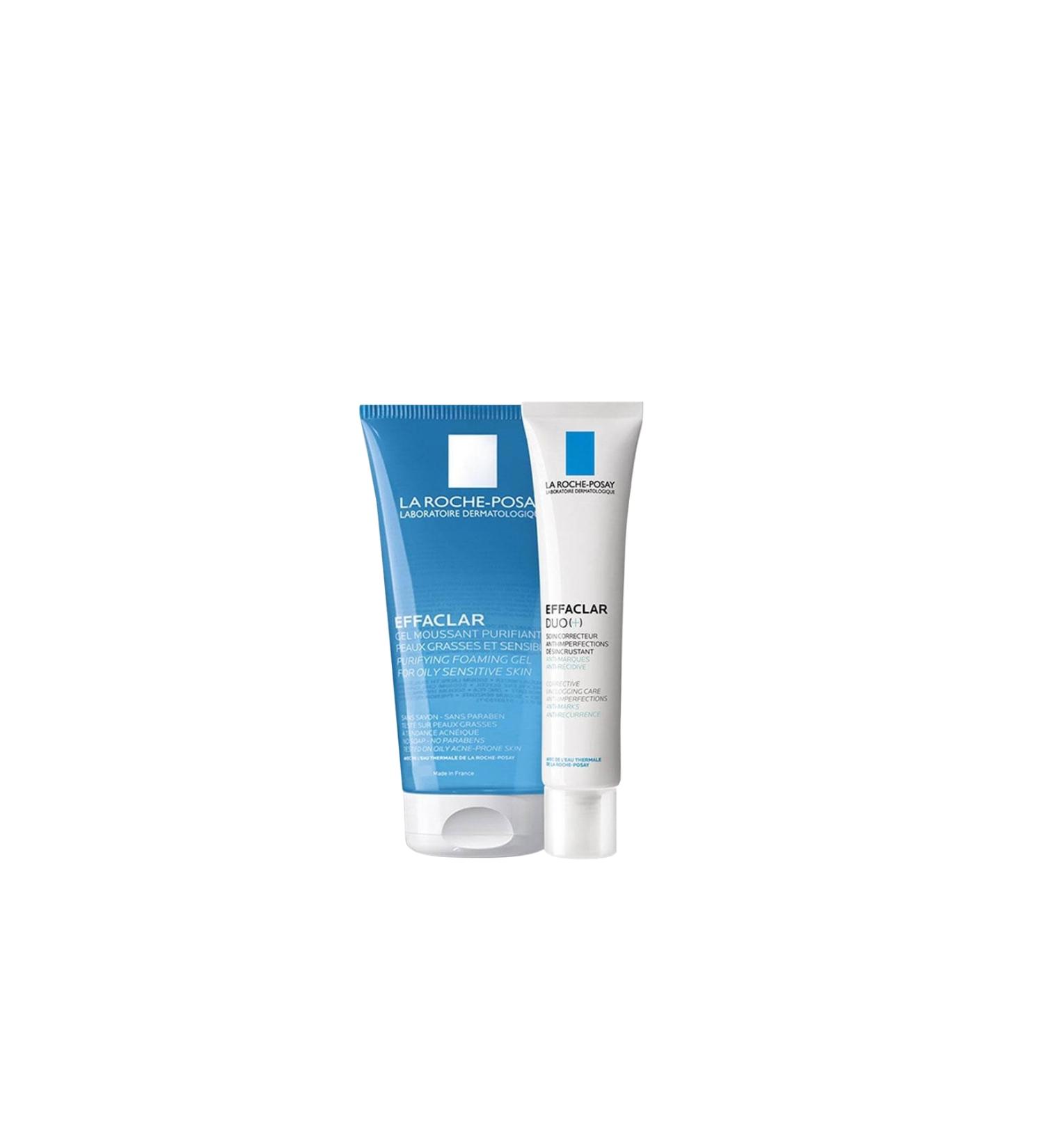 La Roche Posay Anti-Imperfection Skin Care Cream and Cleanser Set of 2 for Oily Skin (15ml+50ml) - Buy Online on GoSupps.com