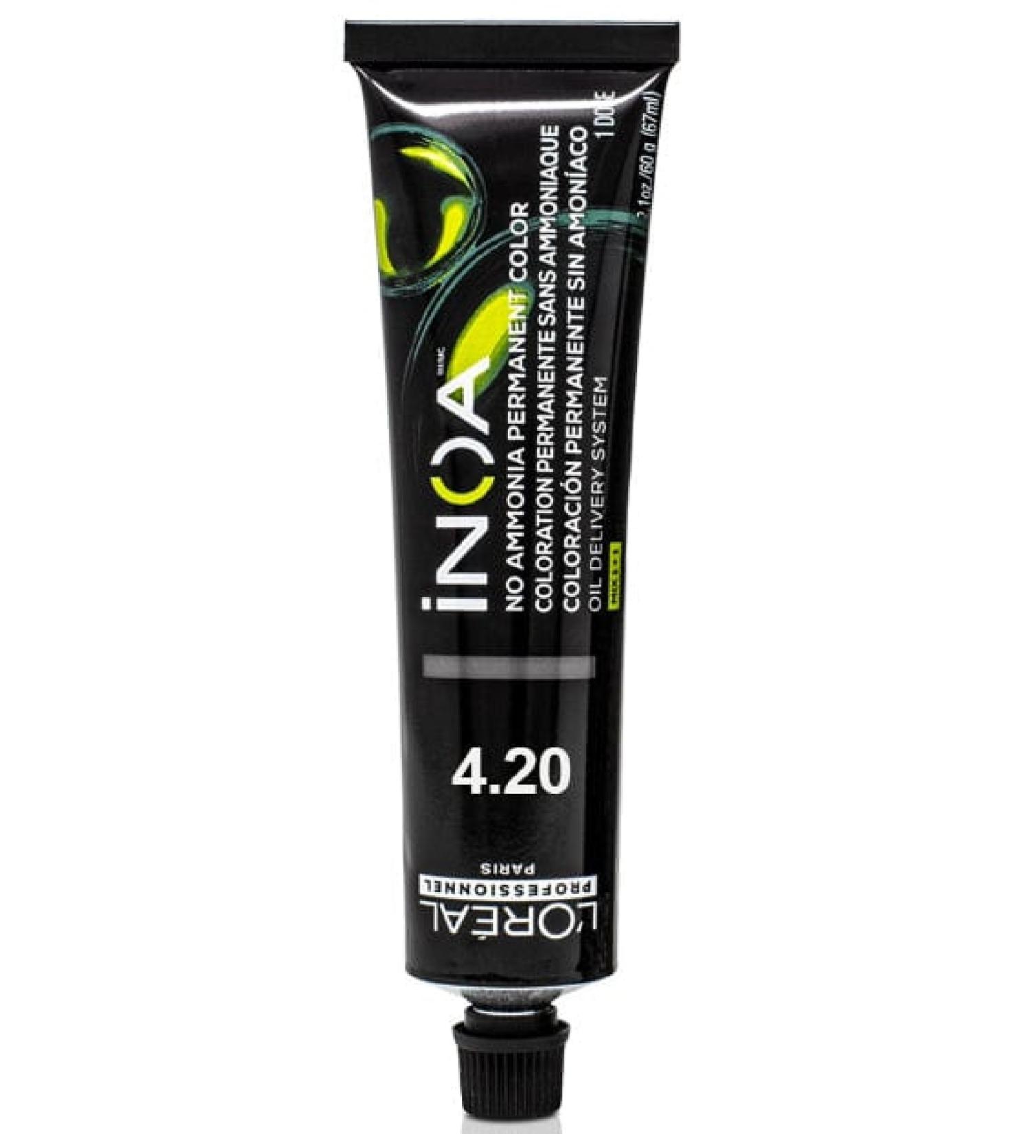 NOA Inoa Ammonia-Free Glycerin Hair Dye 4.20 Extra Burgundy Brown 60 gr. BSecrets.Y59