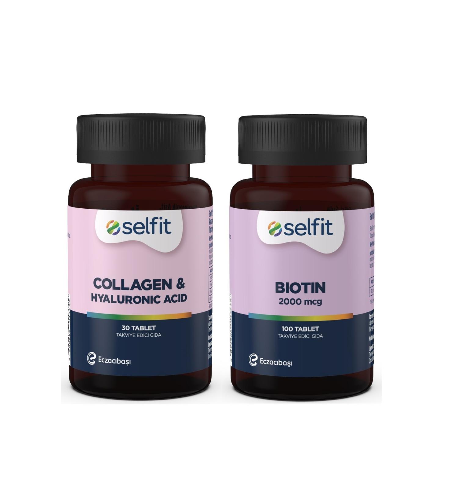 Selfit Collagen&hyaluronic Acid & Biotin 2000 Mcg Set of 2 - Buy Online on GoSupps.com