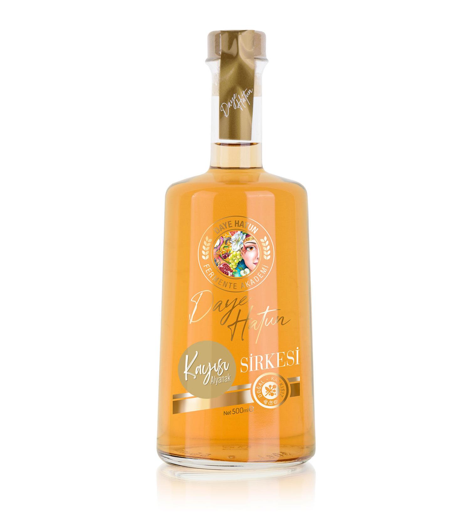 DAYE HATUN Alyanak Apricot Vinegar / Apricot Vinegar (naturally Fermented Live Vinegar / Nat. Ferm. / 500 Ml)