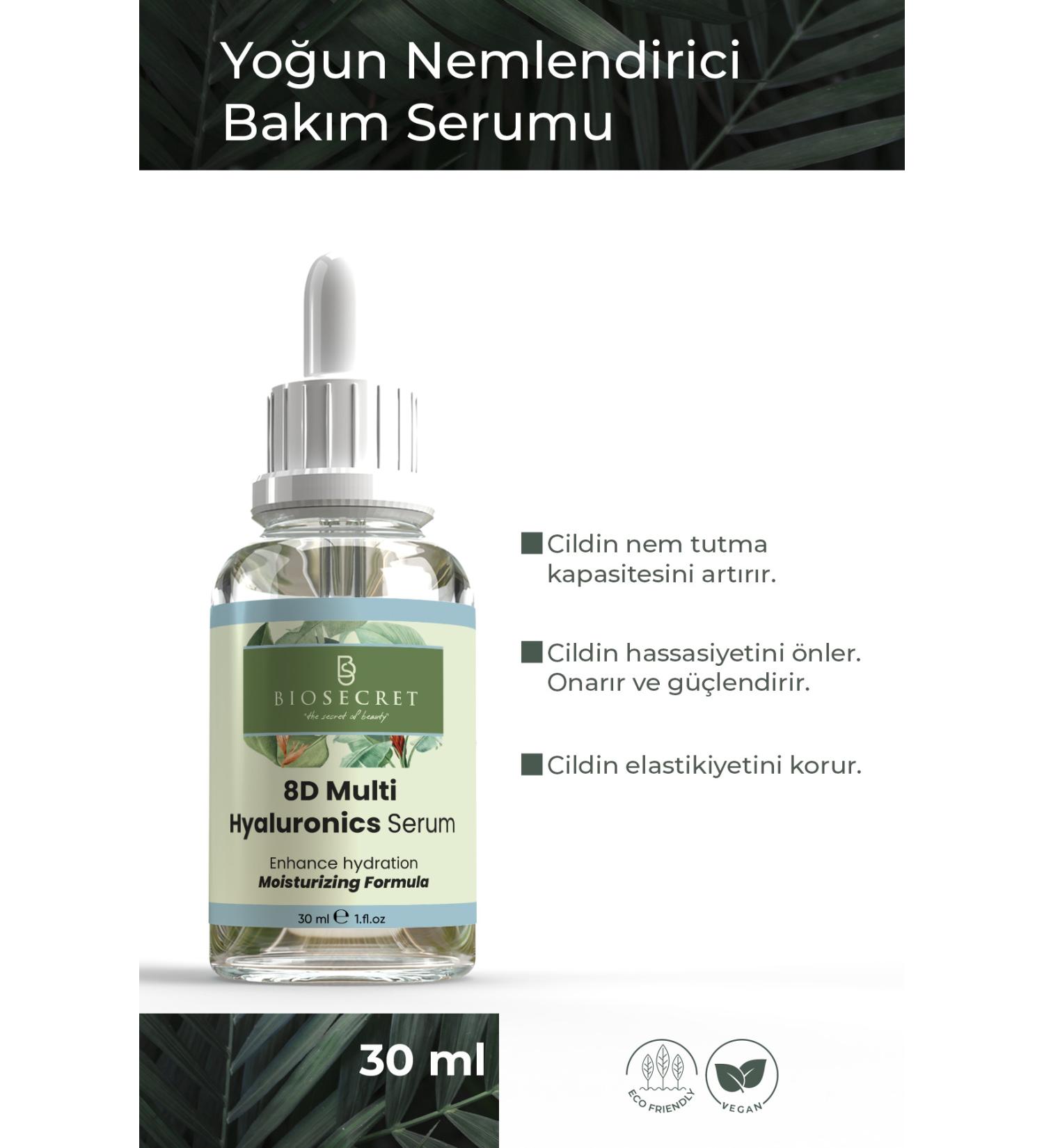 Biosecret Intensive Moisturizing Care Serum (8D MULTI HYALURONICS SERUM) 30 ml Bio30 - Buy Online on GoSupps.com