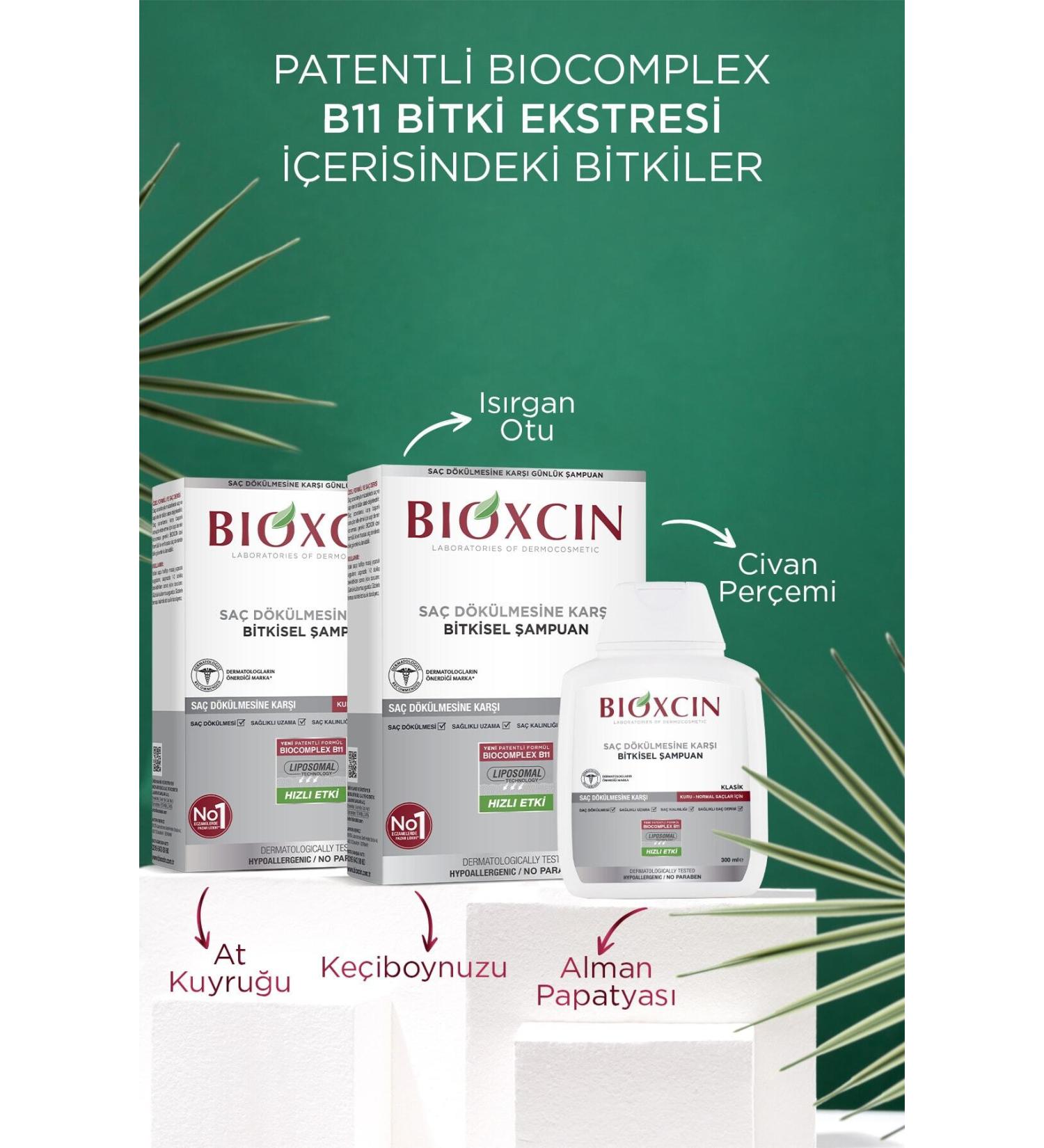 Bioxcin Genesis Shampoo for Dry and Normal Hair 3 X 300 ml - Buy Online on GoSupps.com
