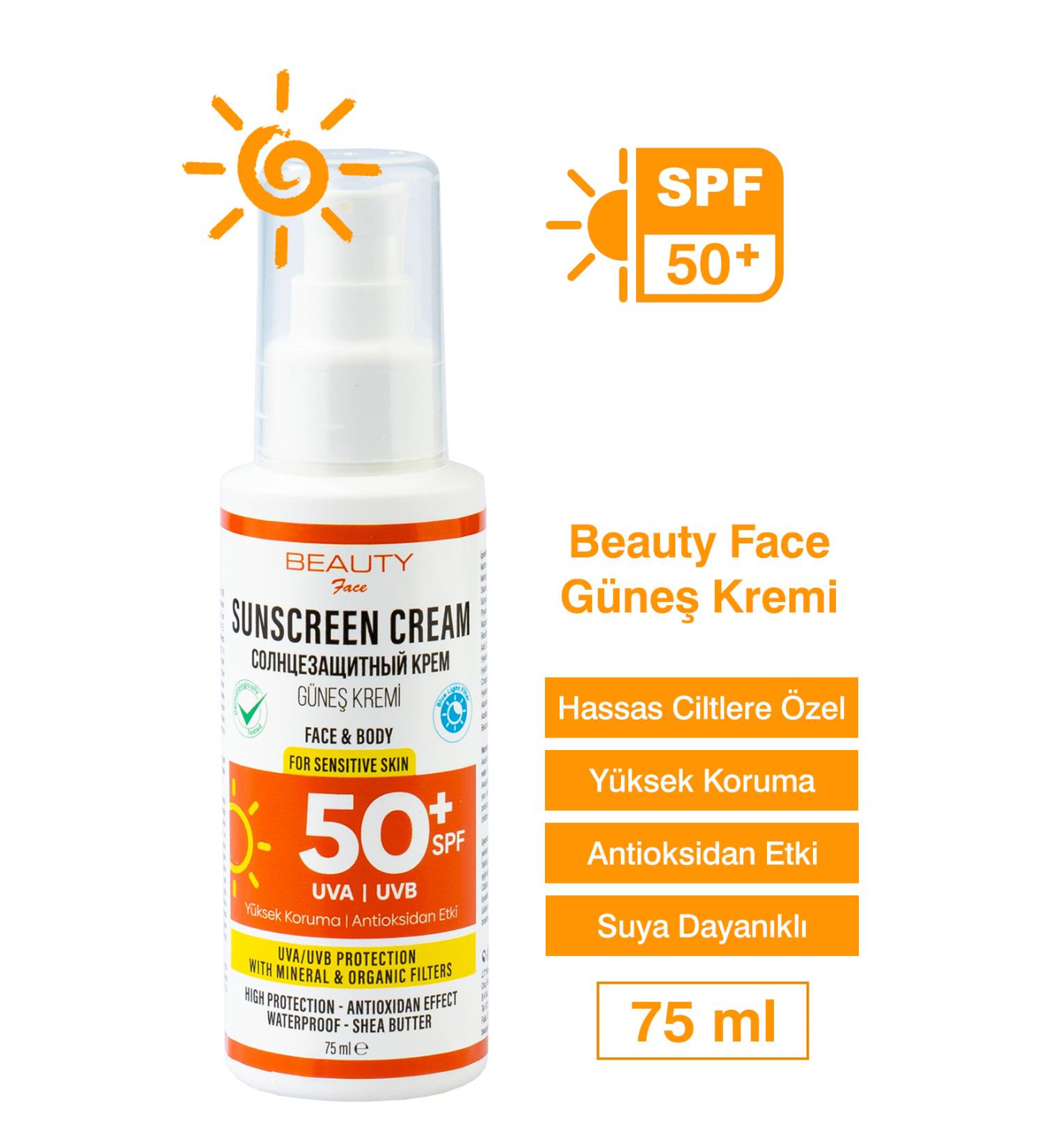 Beauty Face 50 Spf Sun Cream 75 ml