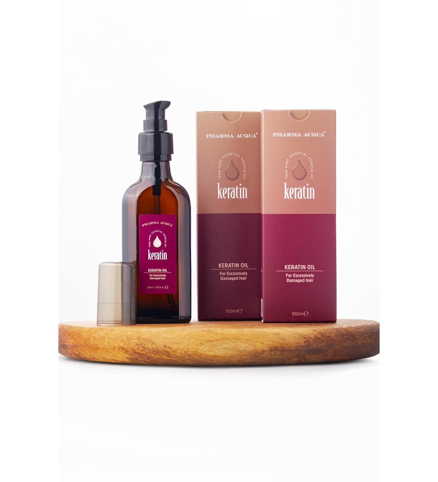 Pharma Acqua Keratin Care Oil for Extremely Damaged Hair 100 Ml X 2 Pieces