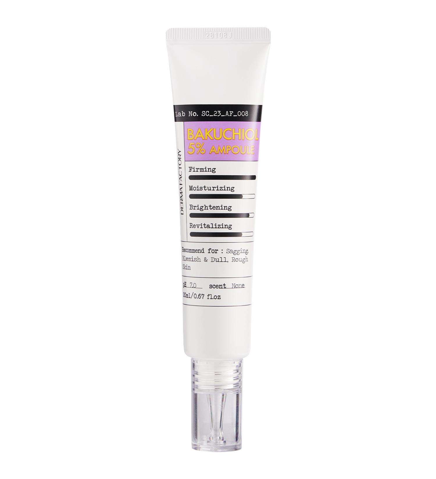 DERMA FACTORY %5 Bakuchiol Containing Elasticity Enhancing and Skin Regulating Serum Derma Factory Bakhuciol Ampoule