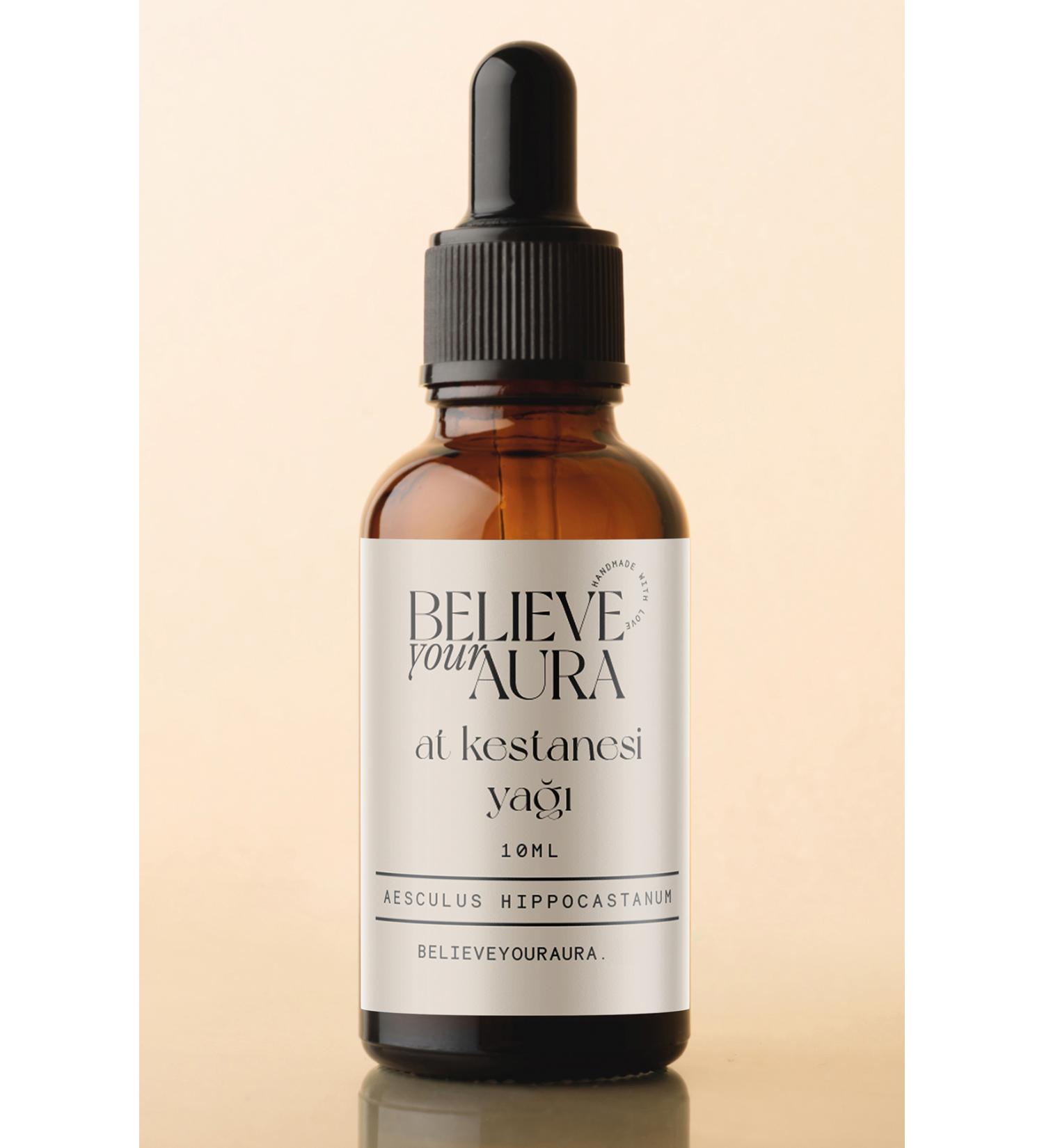 Believe Your Aura Horse Chestnut Oil - 0 Pure and Natural Skin and Hair Care Oil - Horse Chestnut Oil - 10 ml