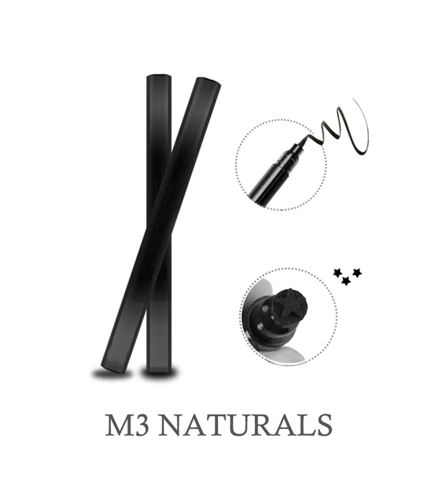 M3 NATURALS Double Sided Star Patterned Waterproof Eyeliner Pencil