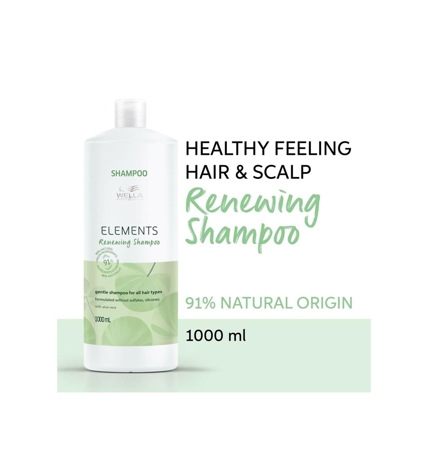 Wella Elements-Hair Renewing Keratin Essence Paraben-Free Care Shampoo 1000ml CYT974631131319743131164