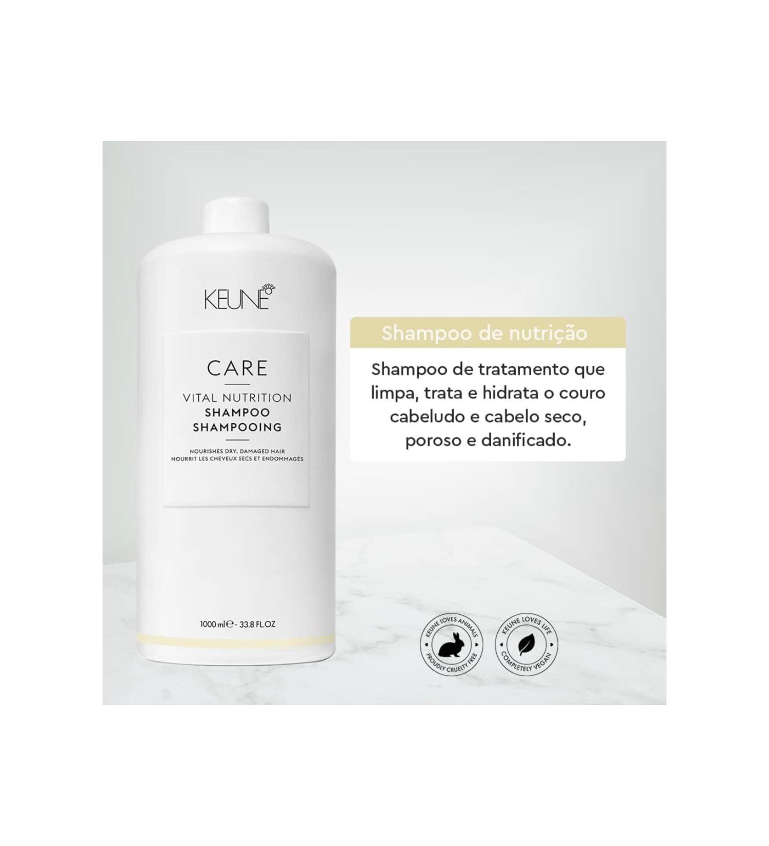 Keune Vital Nutrition-Nutritious Rich Shampoo for Damaged Hair 1000 ml 33.8 fl oz CYT6974613139