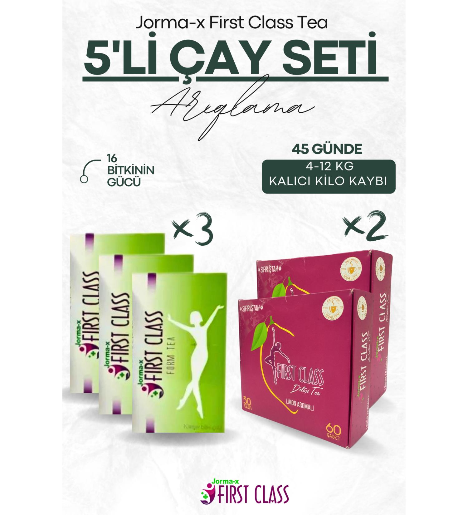 Jorma-x First Class Tea First Class Purification Tea and Lemon Detox Tea Set Herbal - Buy Online on GoSupps.com