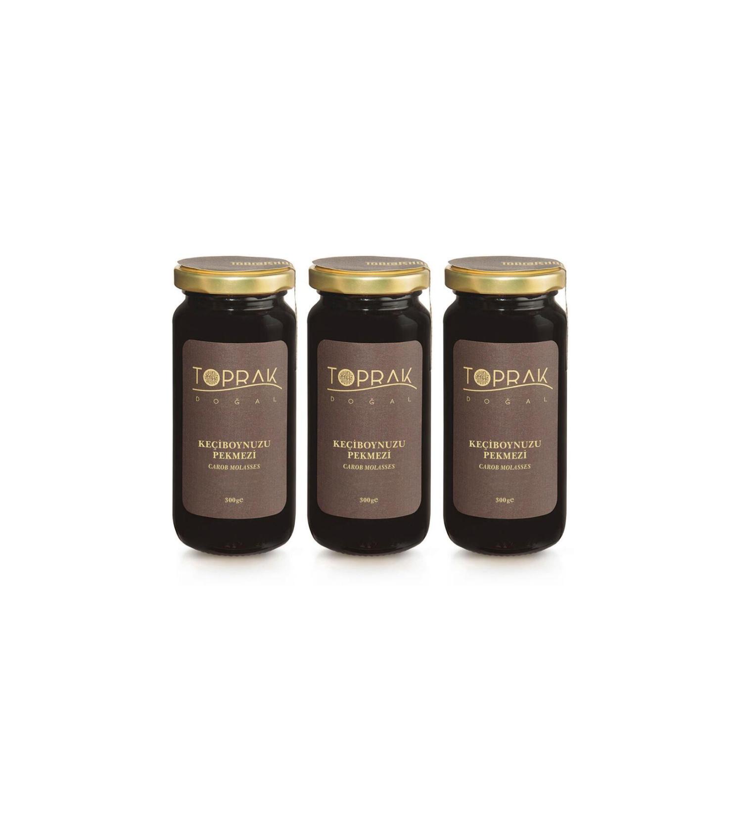 Toprak Natural Carob Molasses 3-Piece Advantageous Set - Sugar-Free Carob Extract - Sugar-Free Carob - Buy Online on GoSupps.com