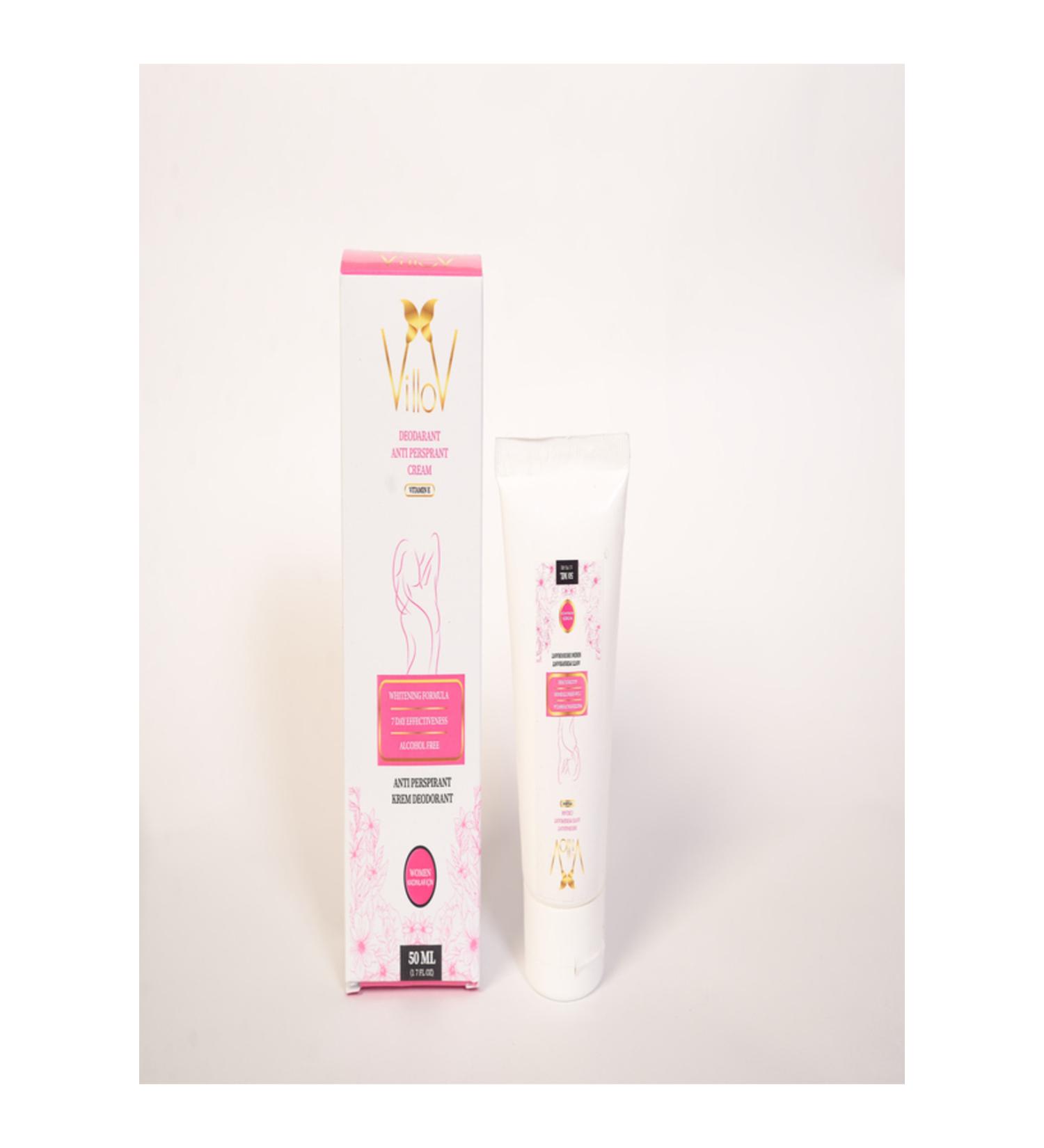 Villov Underarm Lightener - Antiperspirant - Deodorant Cream (WOMEN) 50 ml