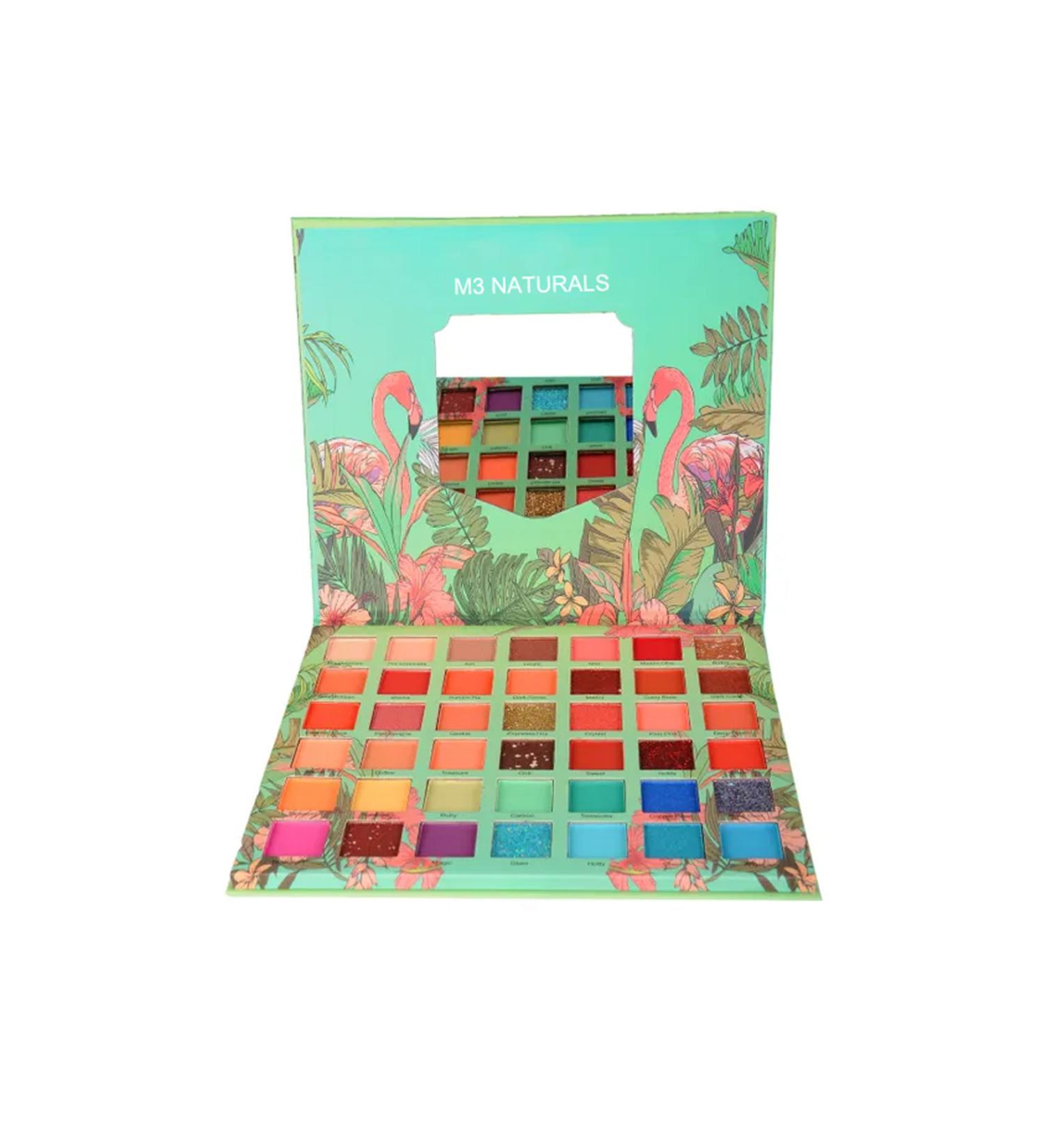 M3 NATURALS Flamingo Holiday 42 Color Eyeshadow Palette