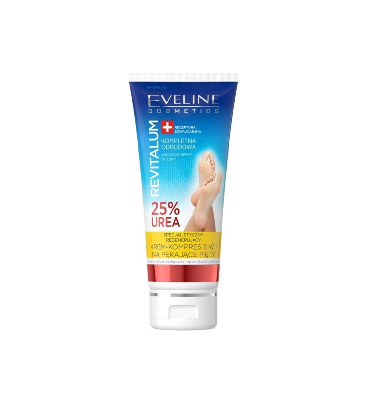 Eveline Cosmetics EVELINE REVITALUM INTENSIVE REGENERATING CREAM-COMPRESSOR FOR CRACKED HEELS 8 IN 1 %