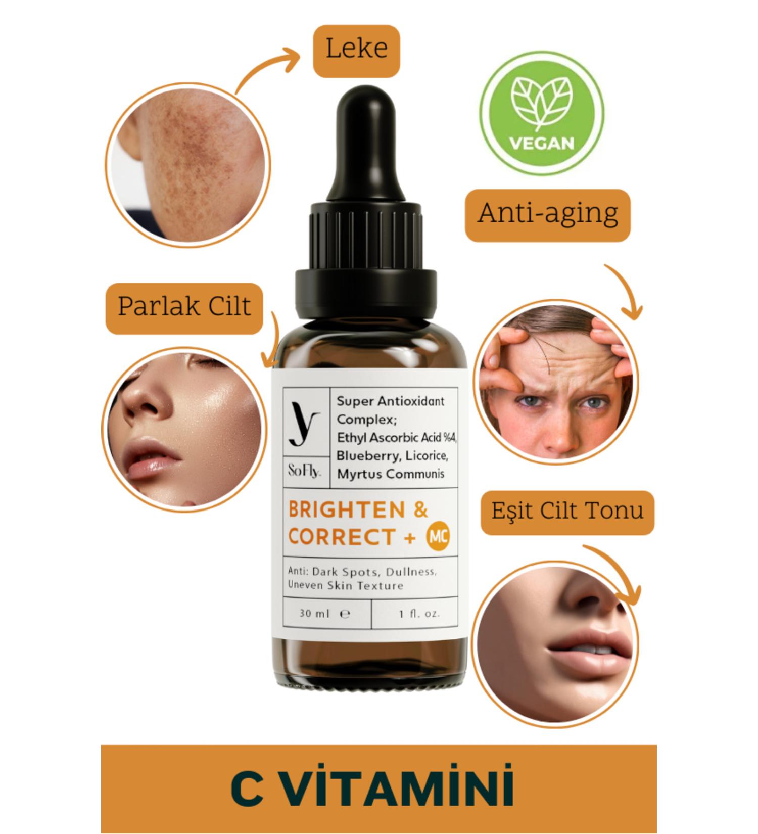 So Fly Brighten & Correct +mc Vitamin C Serum 30ml - Buy Online on GoSupps.com