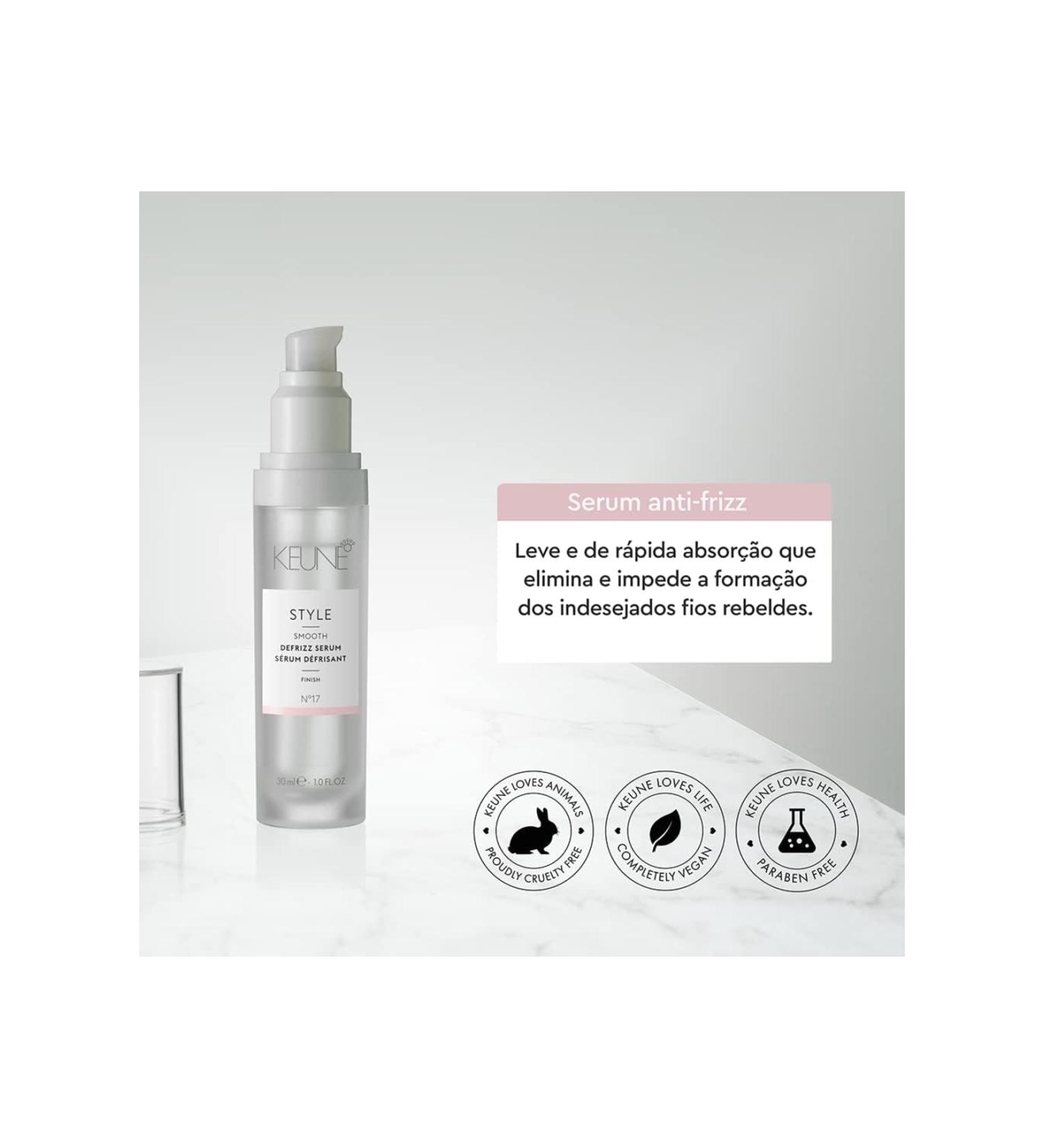 Keune Style Defrizz Serum-Anti-Electrification Shine Smoothing Serum 30 ml CYT146