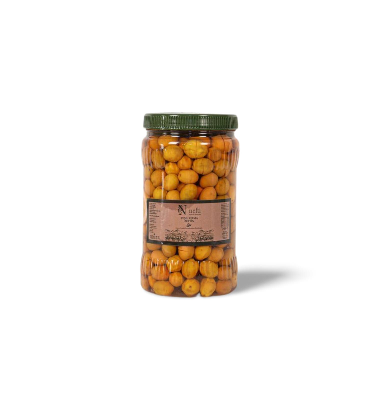 NEFT Ayval k Green Cracked Olives 1 kg