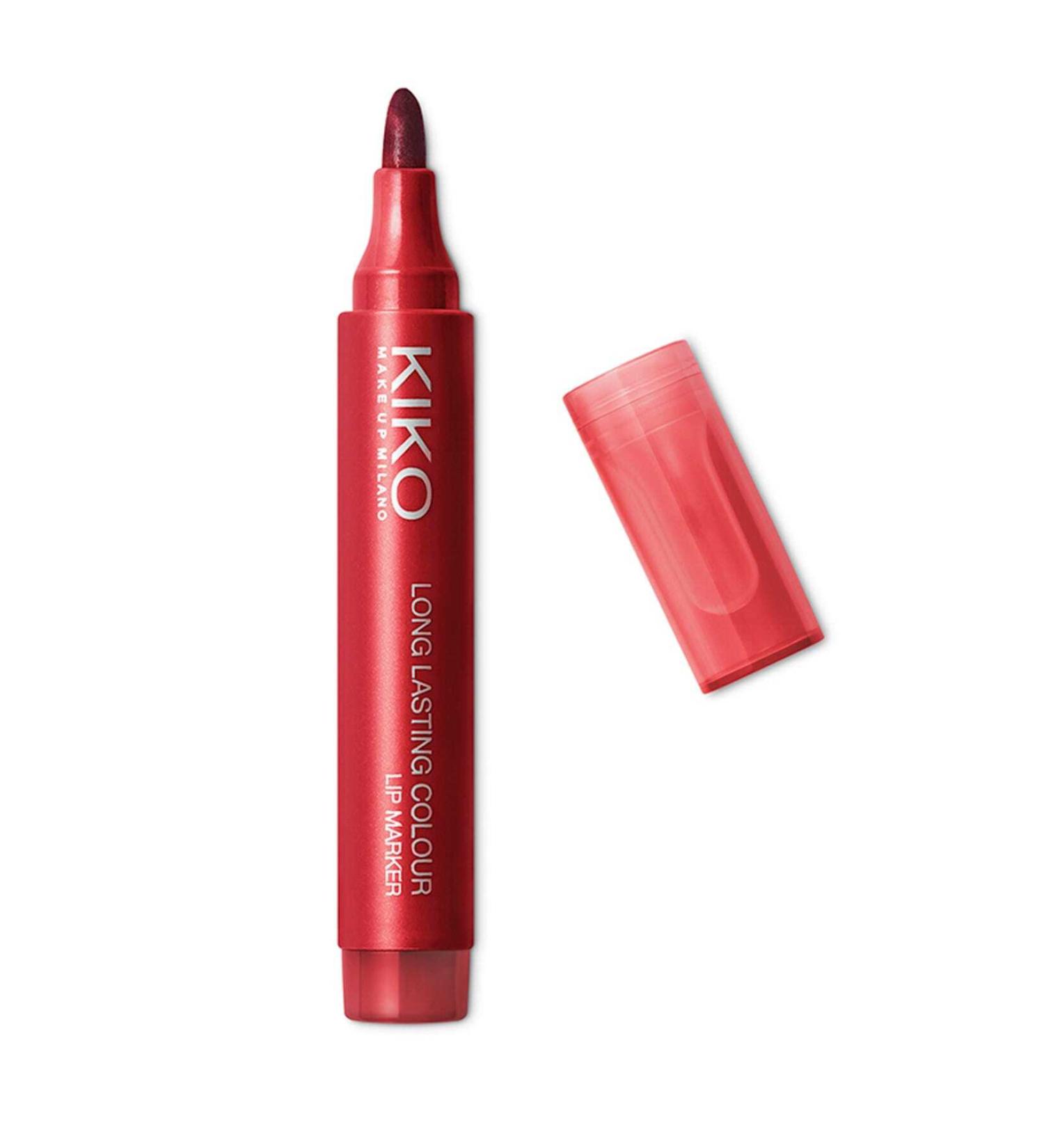 KIKO LONG LASTING LIP PENCIL - LONG LASTING COLOUR LIP MARKER 105 105 TRUE RED 8025272609098