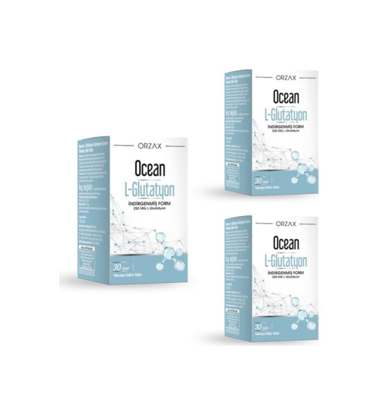 Ocean L-glutathione 250 Mg 30 Tablets X 3 Pieces