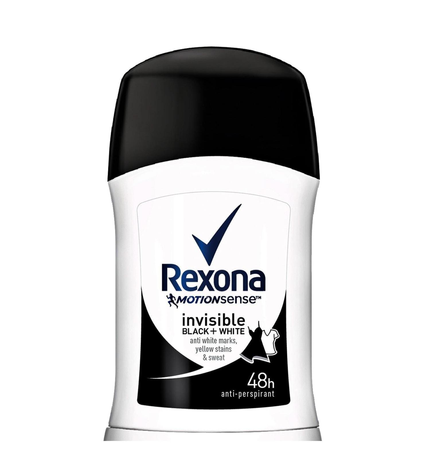 Rexona Invisible Black White Women Stick Deodorant 40 ml