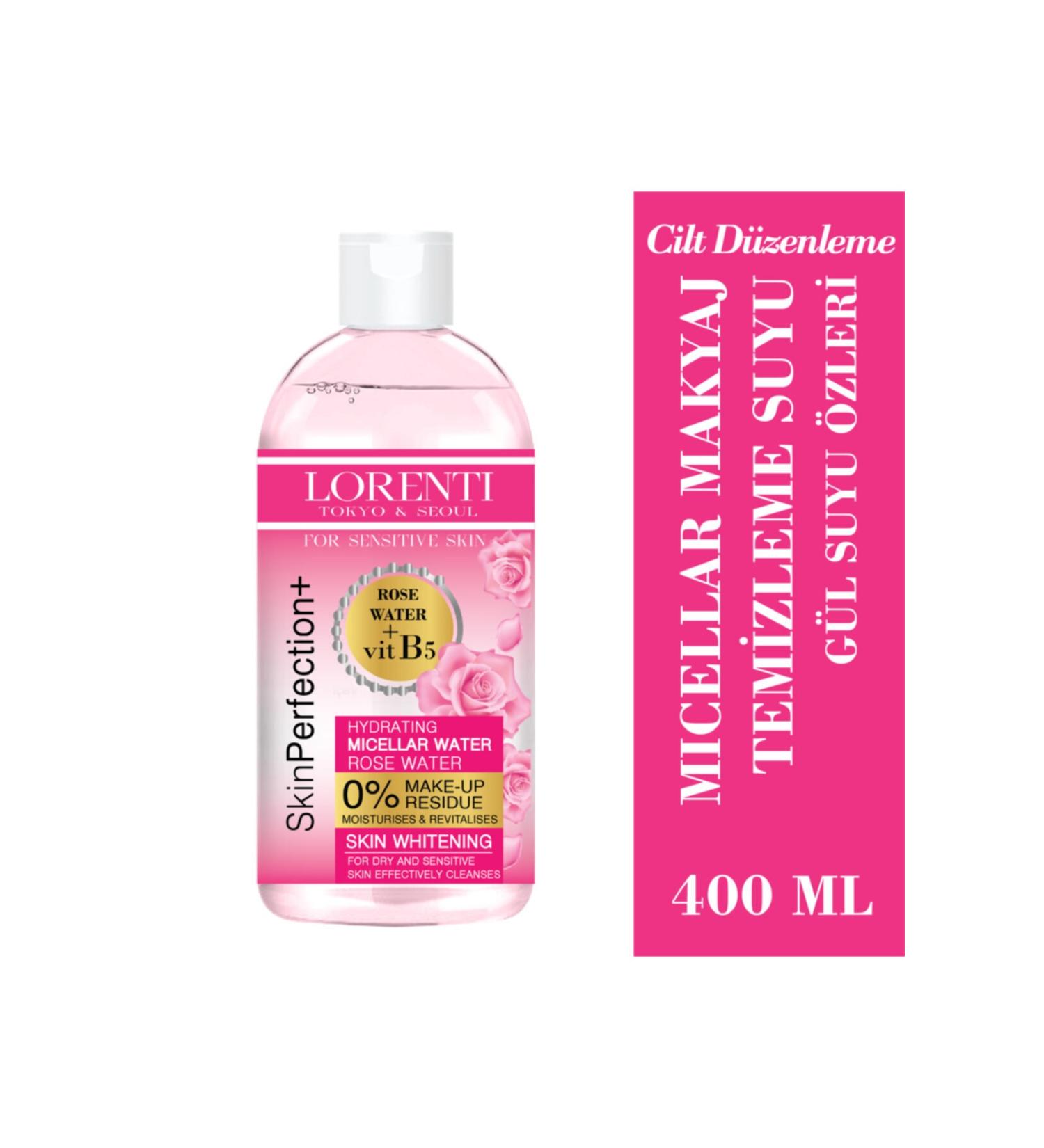 LORENT Rose Water Micellar Make-Up Remover Water 400 ml