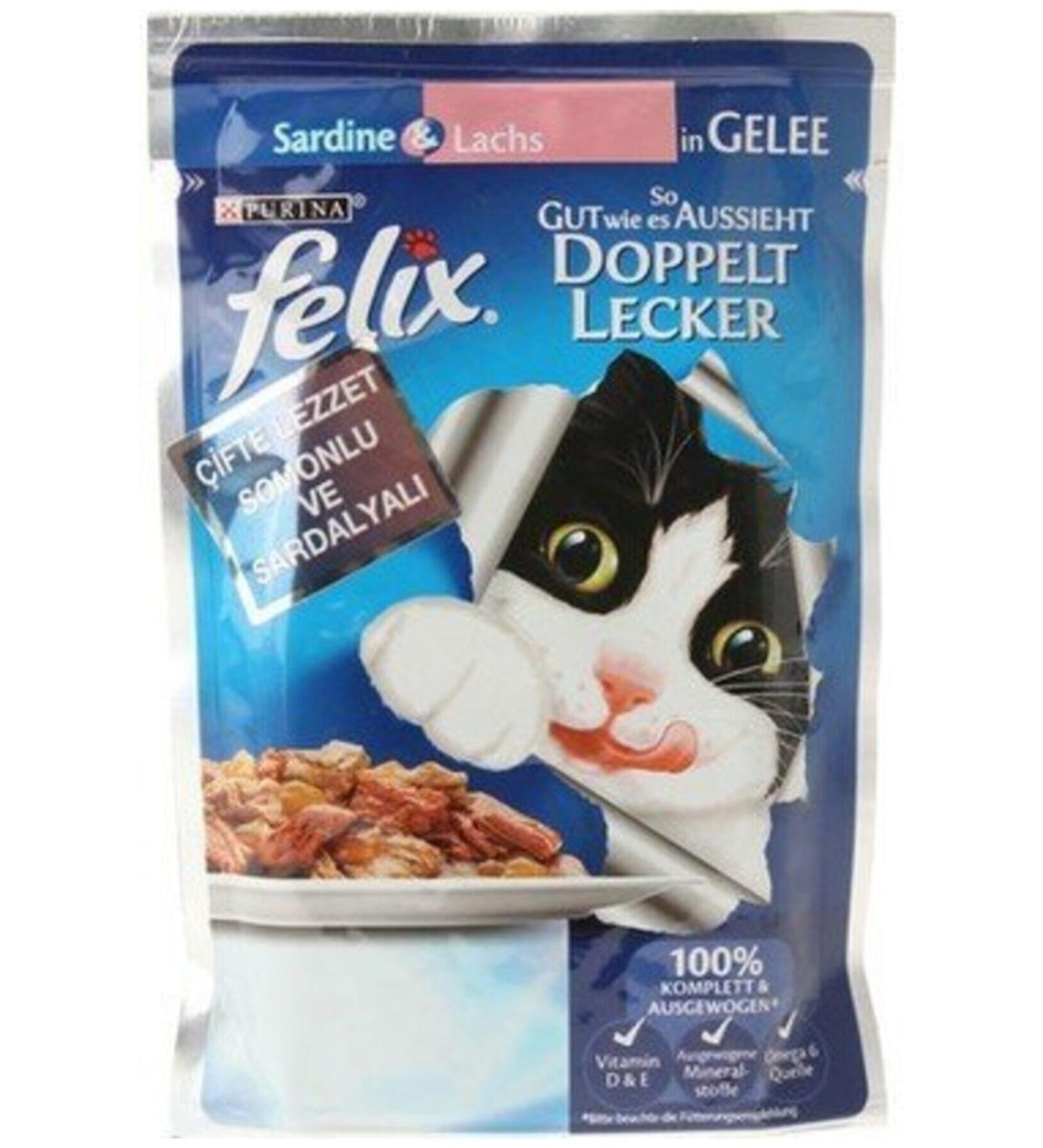 FELIX Pouch with Salmon and Sardine 20 Pieces